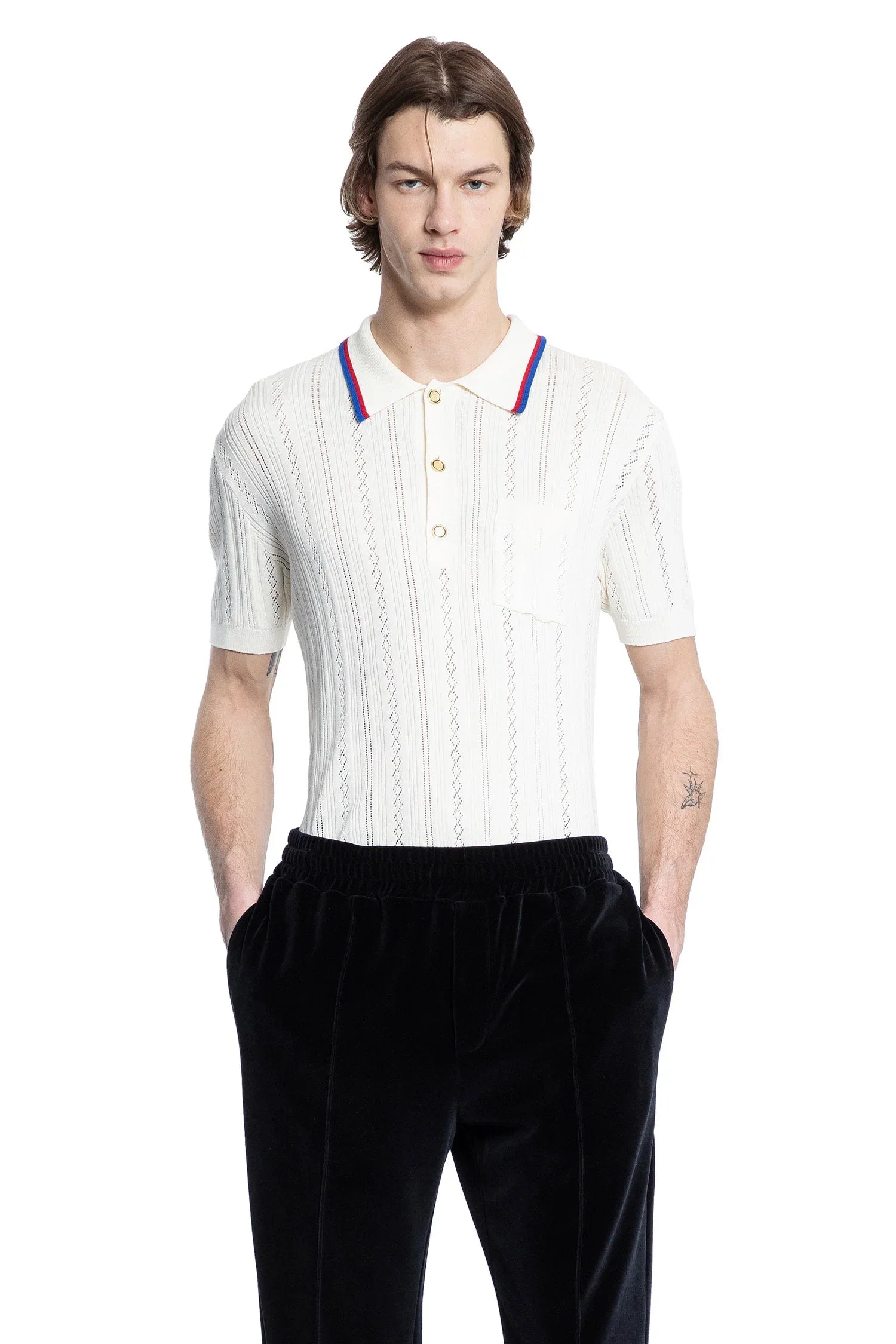 Knit Pocket Polo Shirt - Antonioli.eu