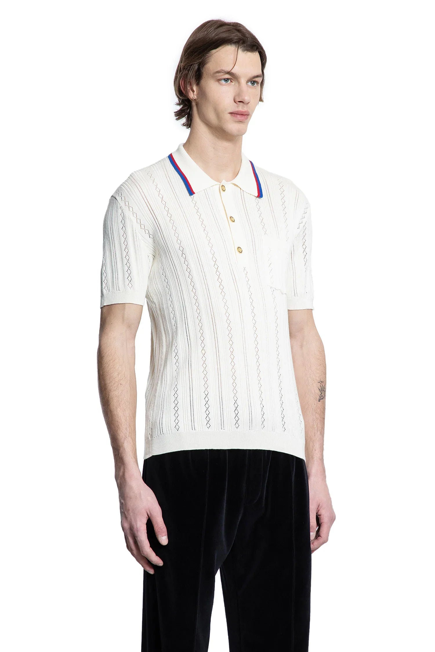 Knit Pocket Polo Shirt - Antonioli.eu