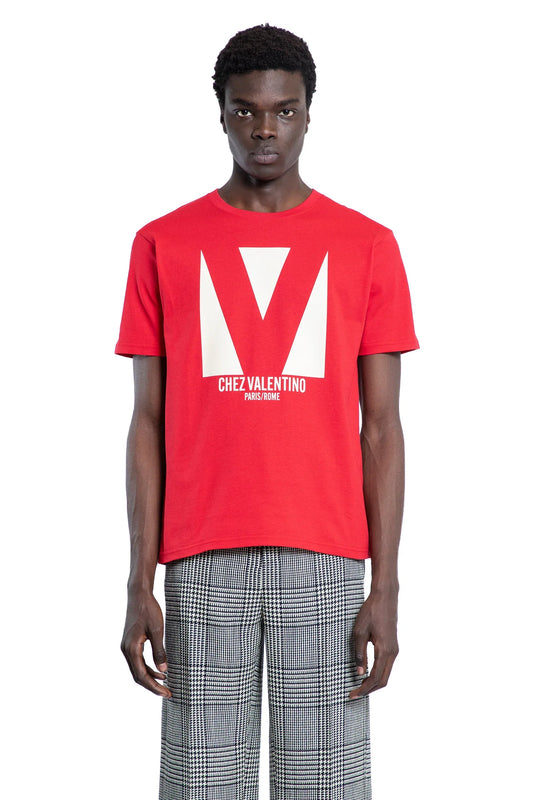 cotton T-shirt with Chez Valentino print - Antonioli.eu