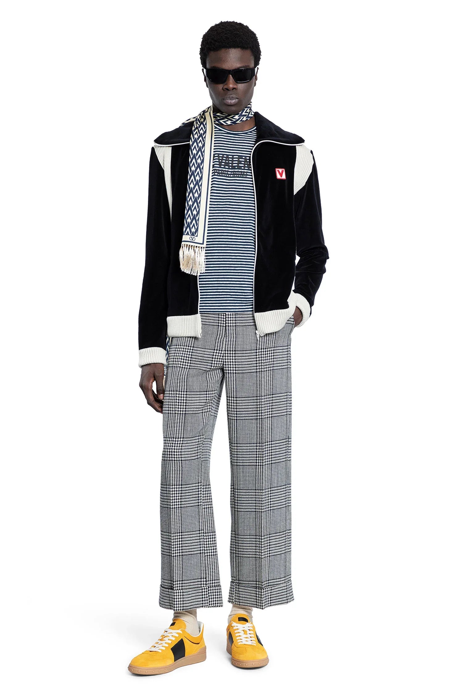 Striped Cotton Linen Chez Valentino T-Shirt - Antonioli.eu