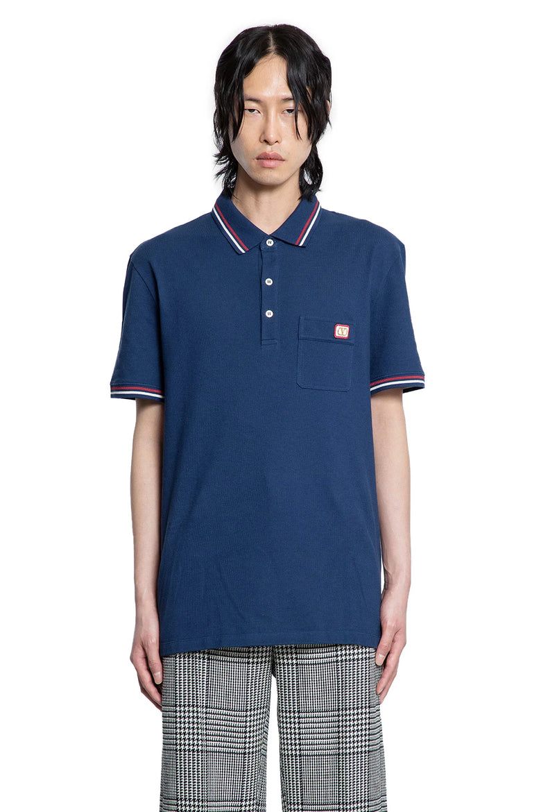 Tipped VLogo Pocket Polo Shirt - Antonioli.eu