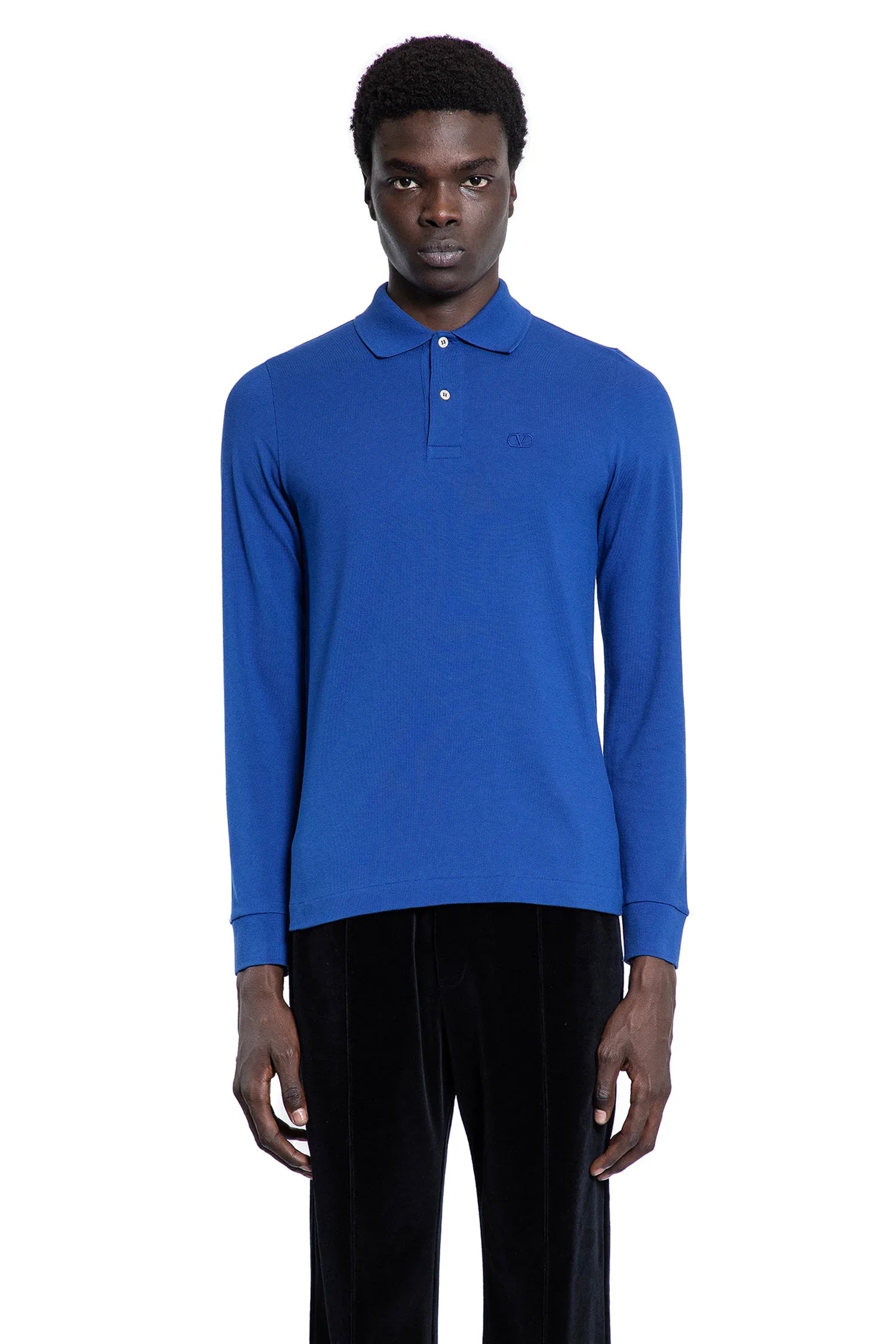 VLogo Long Sleeve Polo Shirt - Antonioli.eu