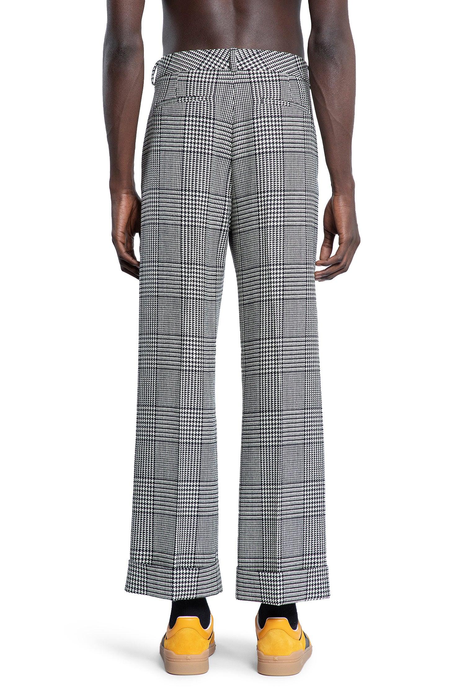 Prince Of Wales Check Turn-Up Trousers - Antonioli.eu
