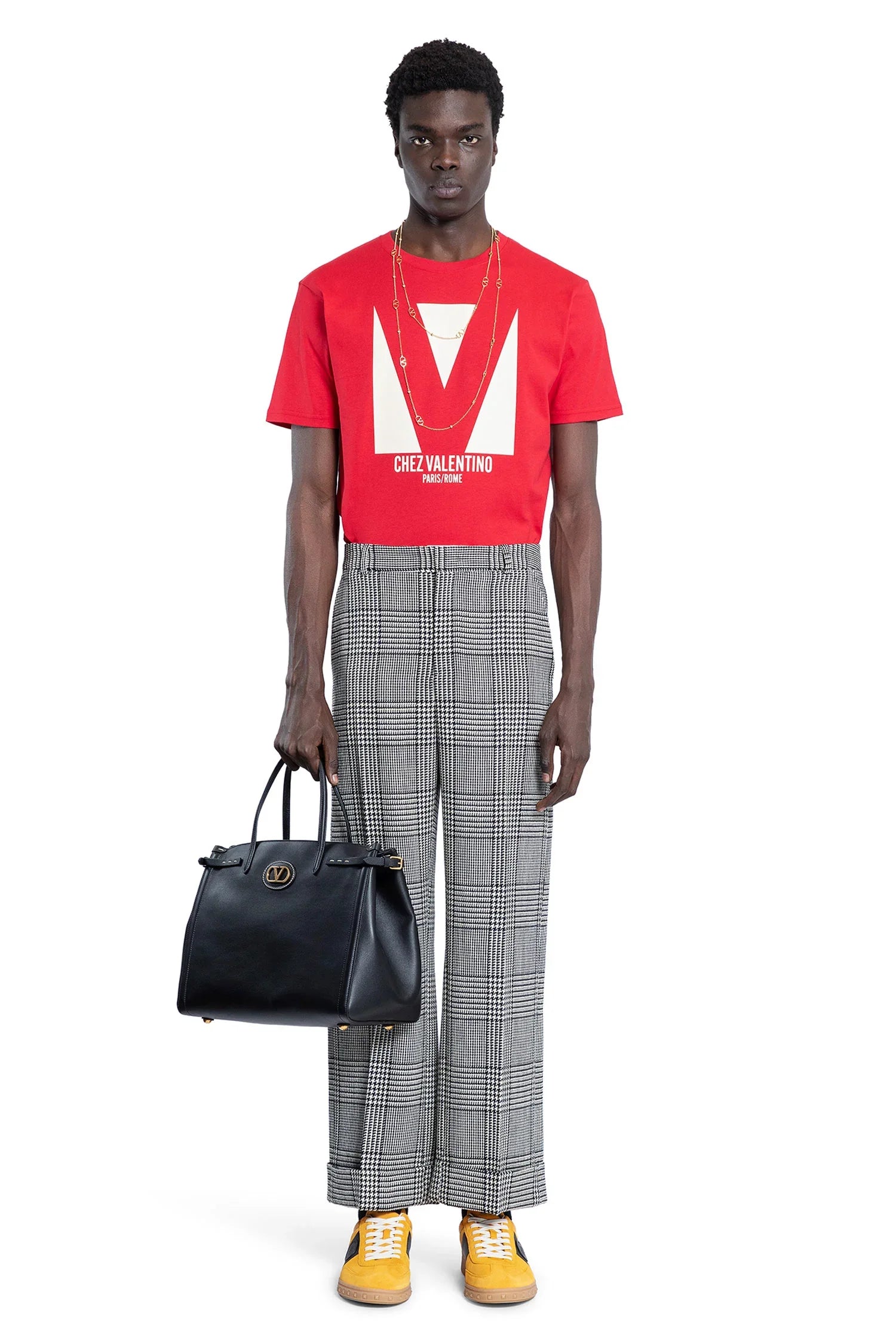 Prince Of Wales Check Turn-Up Trousers - Antonioli.eu