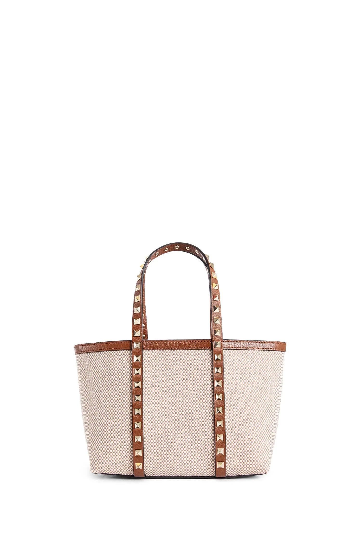 Rockstud canvas mini tote bag - Antonioli.eu