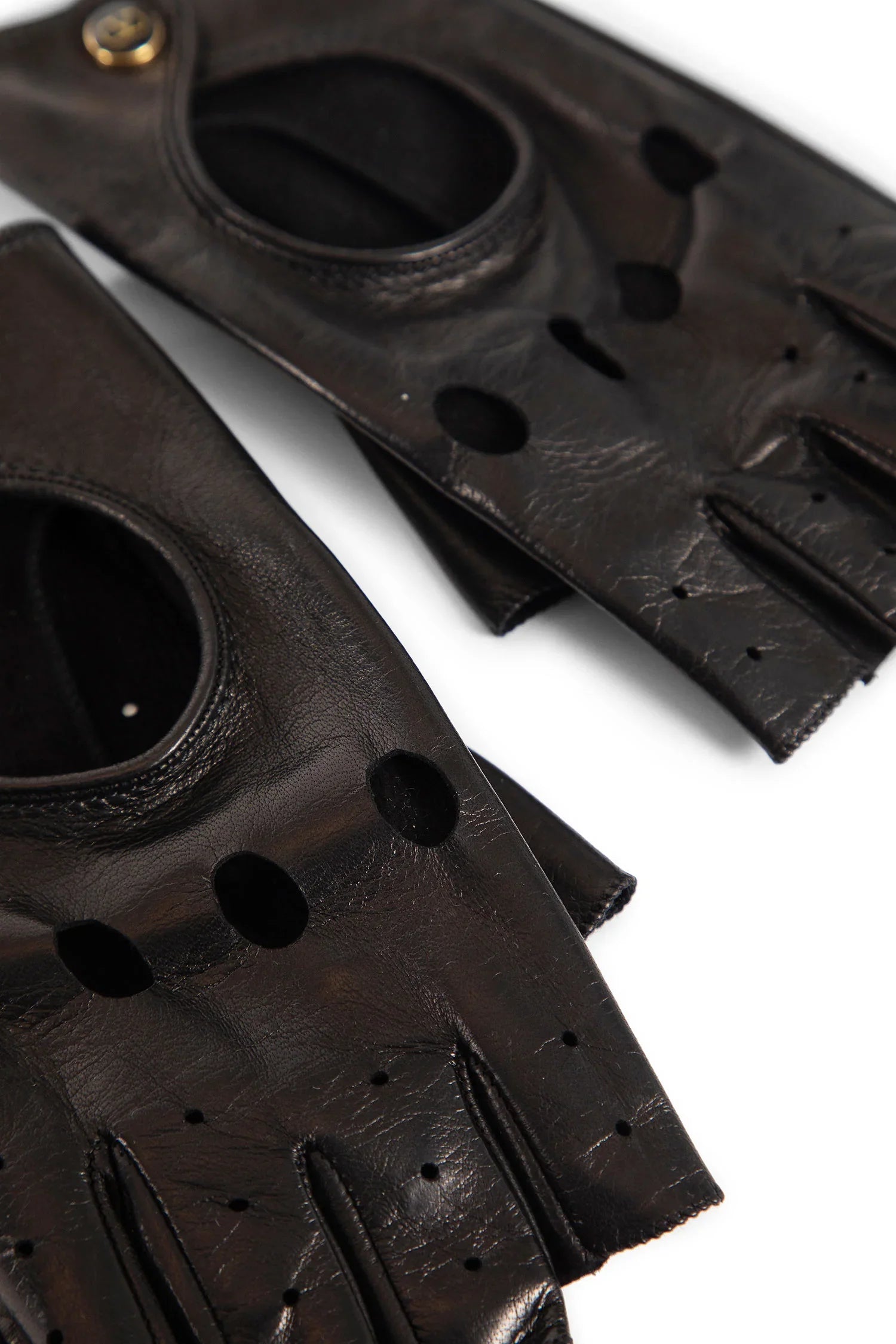 VLogo Nappa Leather Fingerless Gloves - Antonioli.eu