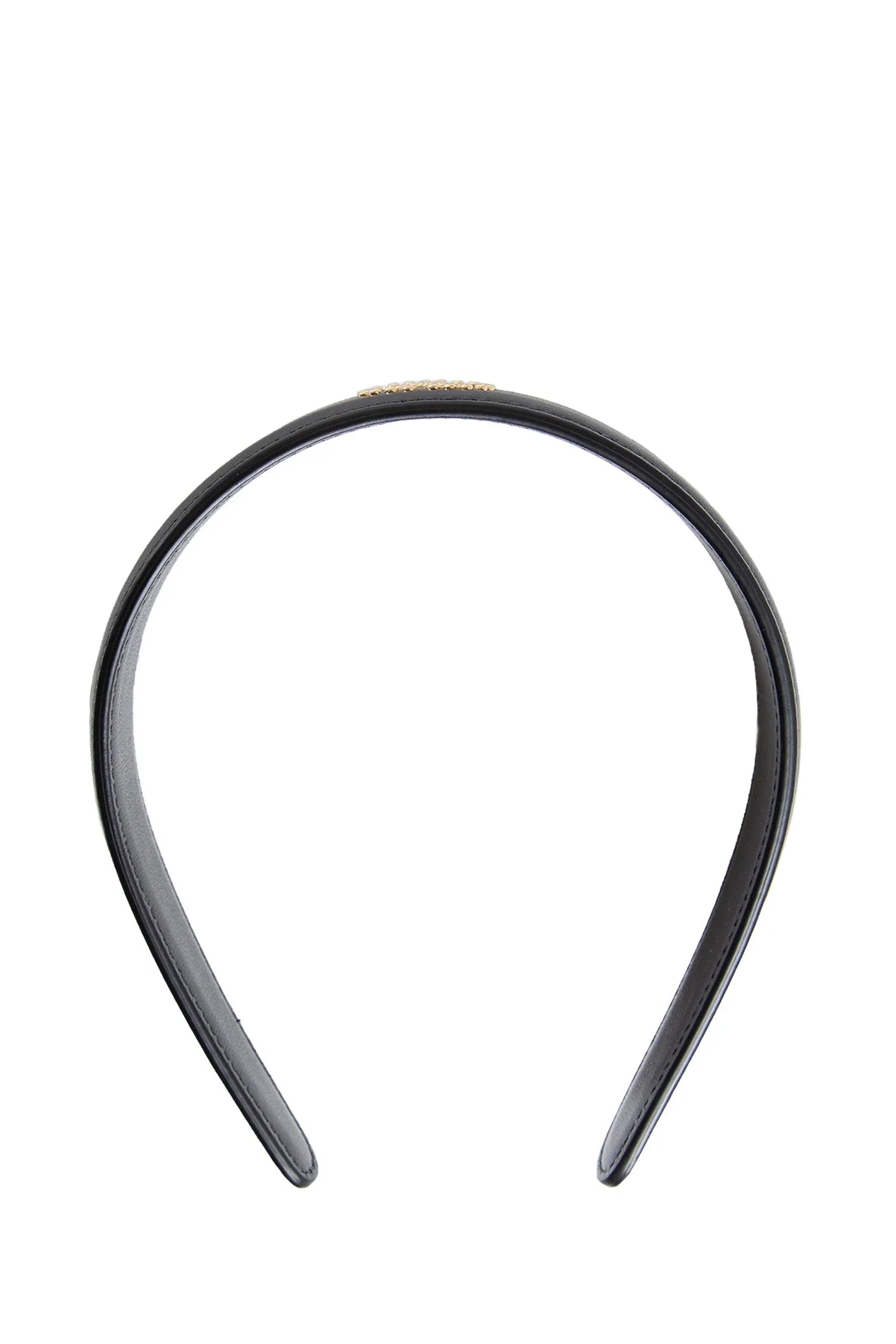 Leather VLogo Headband - Antonioli.eu