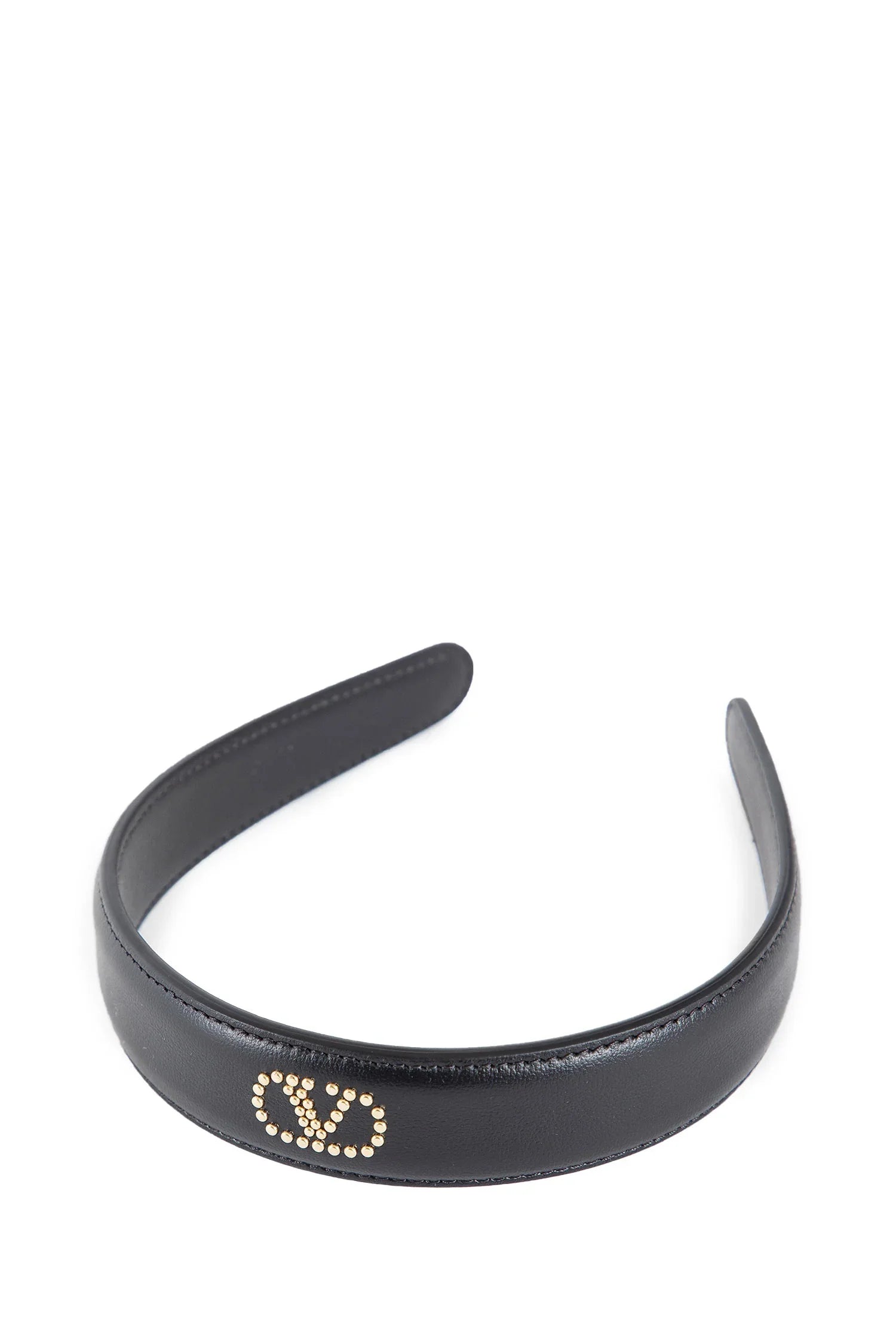 Leather VLogo Headband - Antonioli.eu