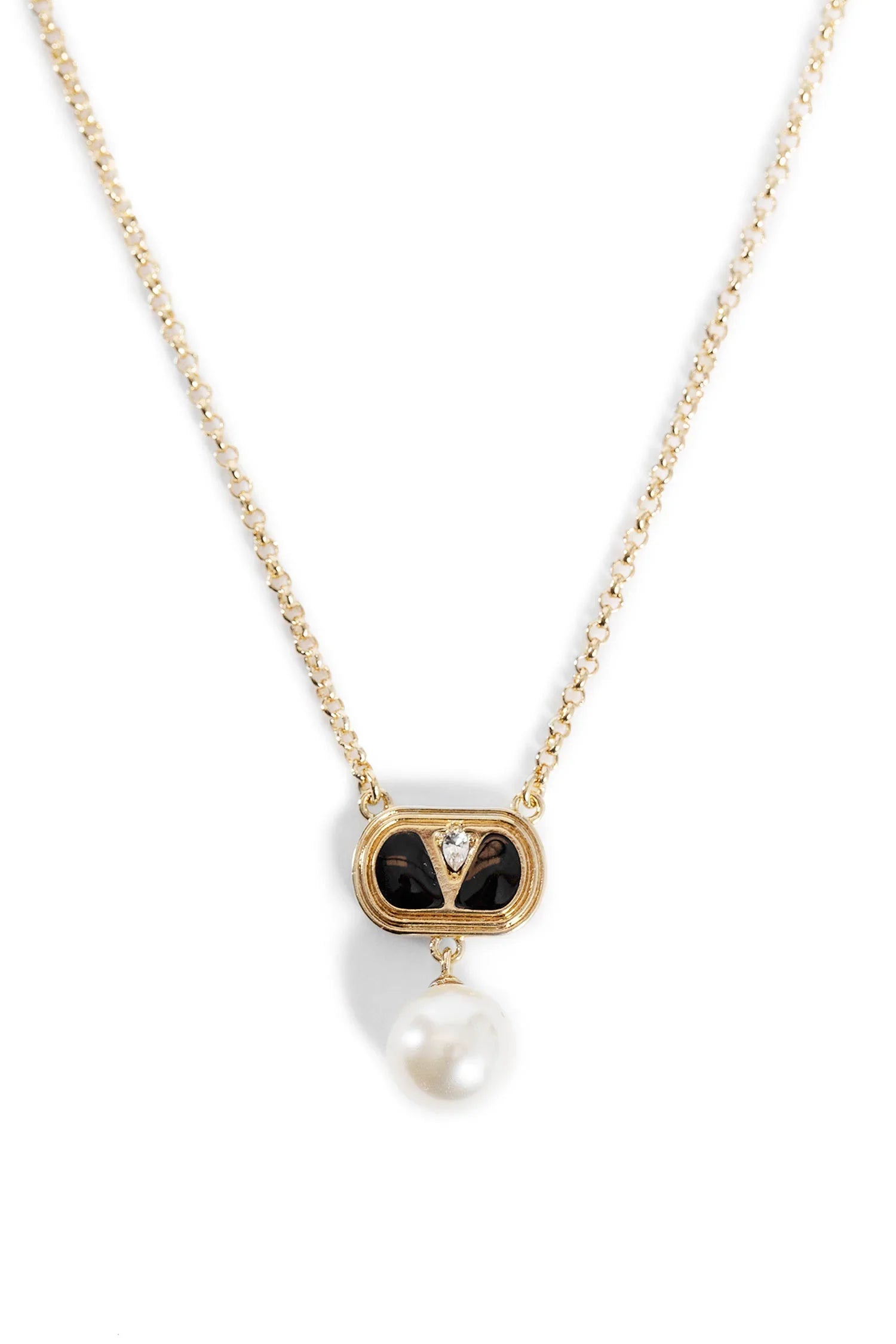Enamelled Vlogo necklace - Antonioli.eu