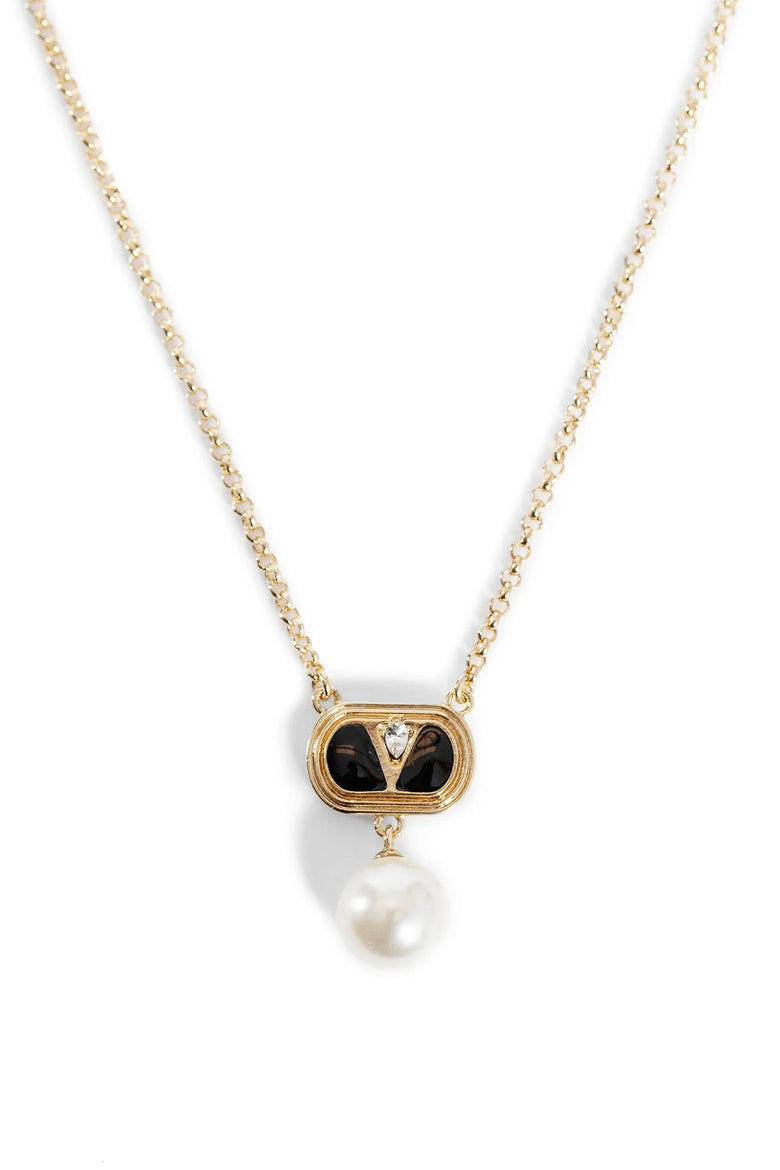 Enamelled Vlogo necklace - Antonioli.eu