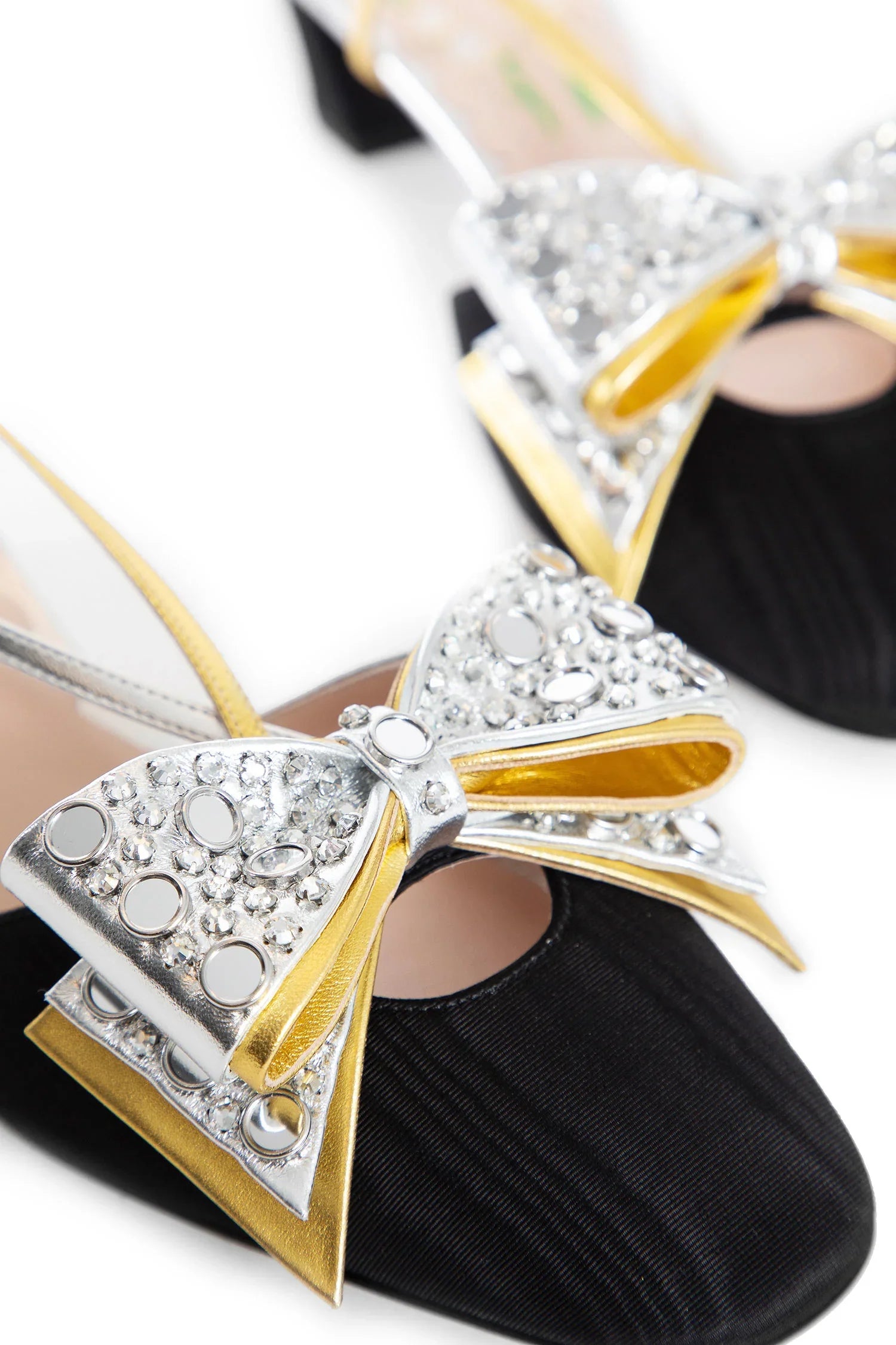 bowow slingback pumps in moiré fabric - Antonioli.eu