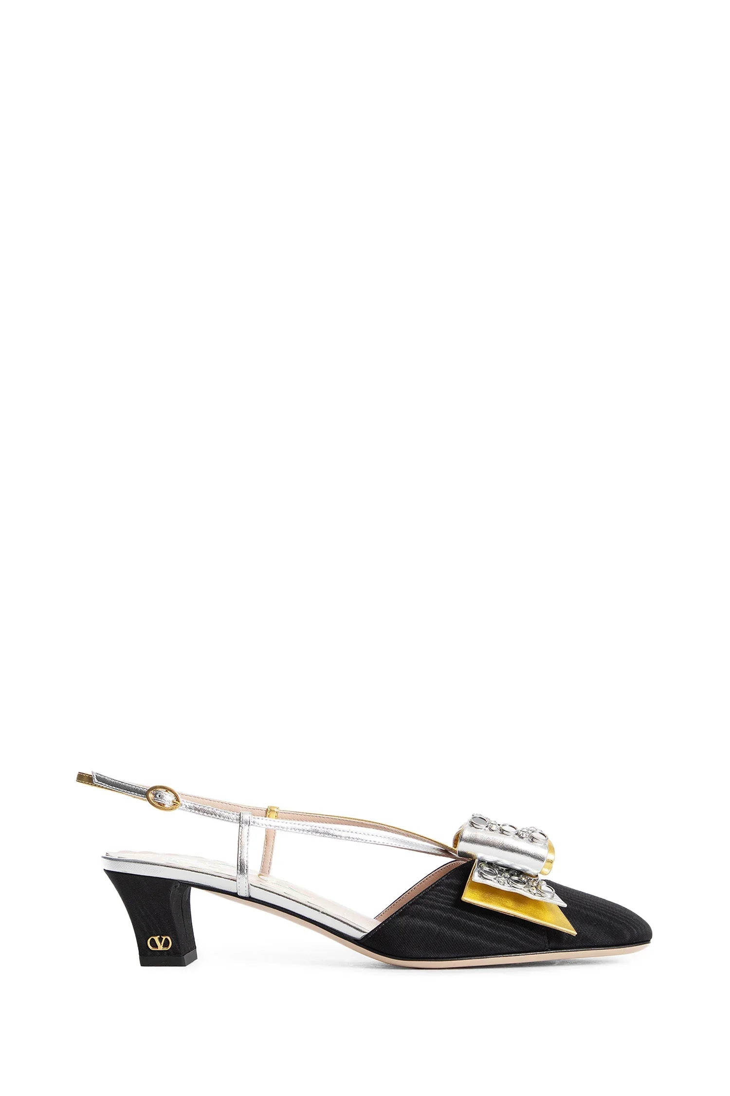 bowow slingback pumps in moiré fabric - Antonioli.eu