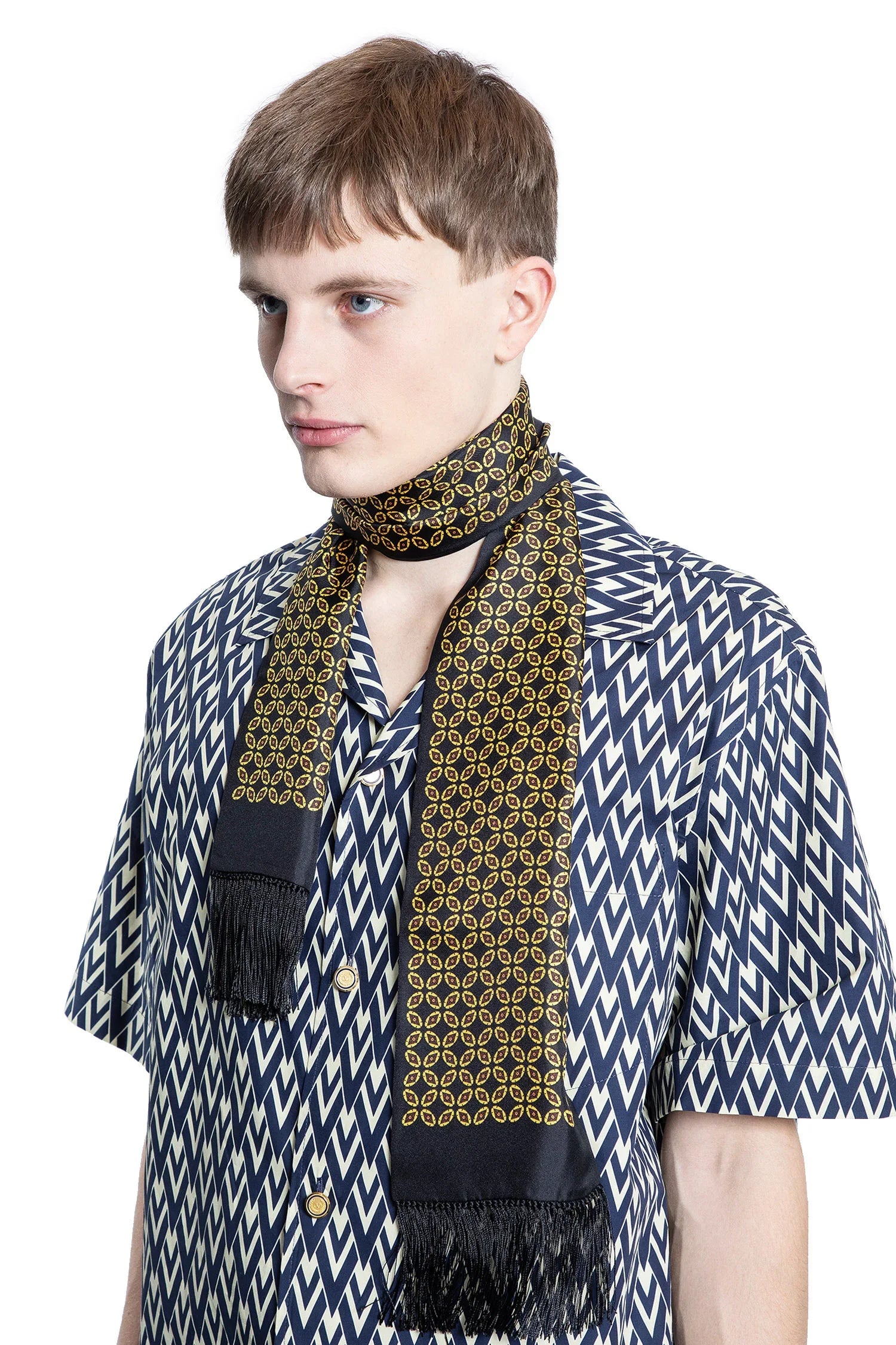 Chamber Silk Fringed Sacrf - Antonioli.eu