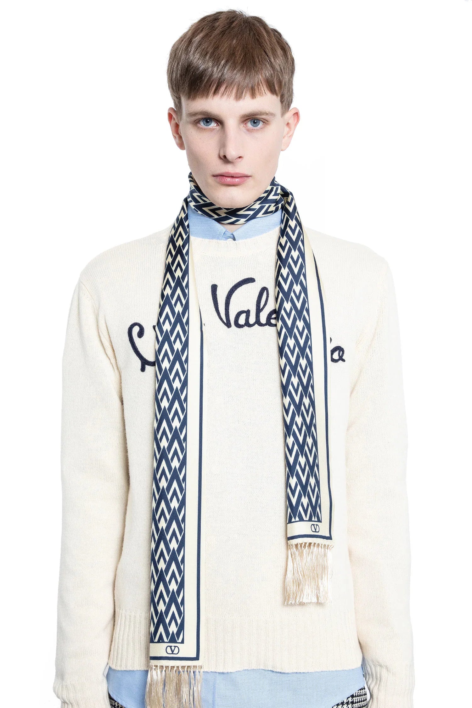 VALENTINO MAN BLACK&WHITE SCARVES - Antonioli.eu