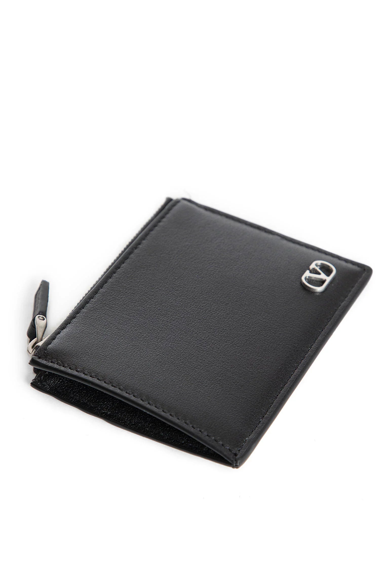 Vlogo signature grained leather card holder - Antonioli.eu