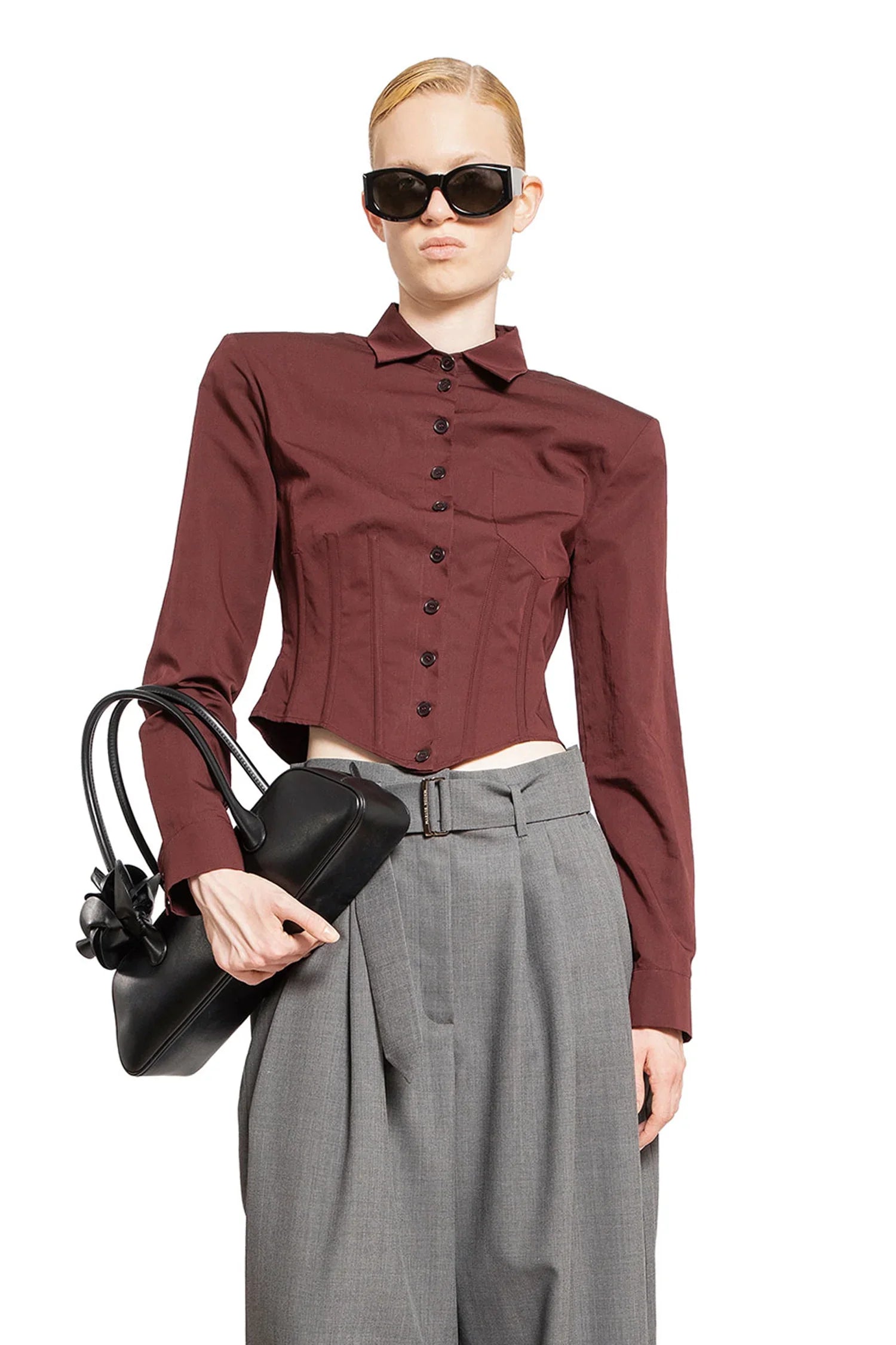 MAGDA BUTRYM WOMAN BLACK SHOULDER BAGS - Antonioli.eu