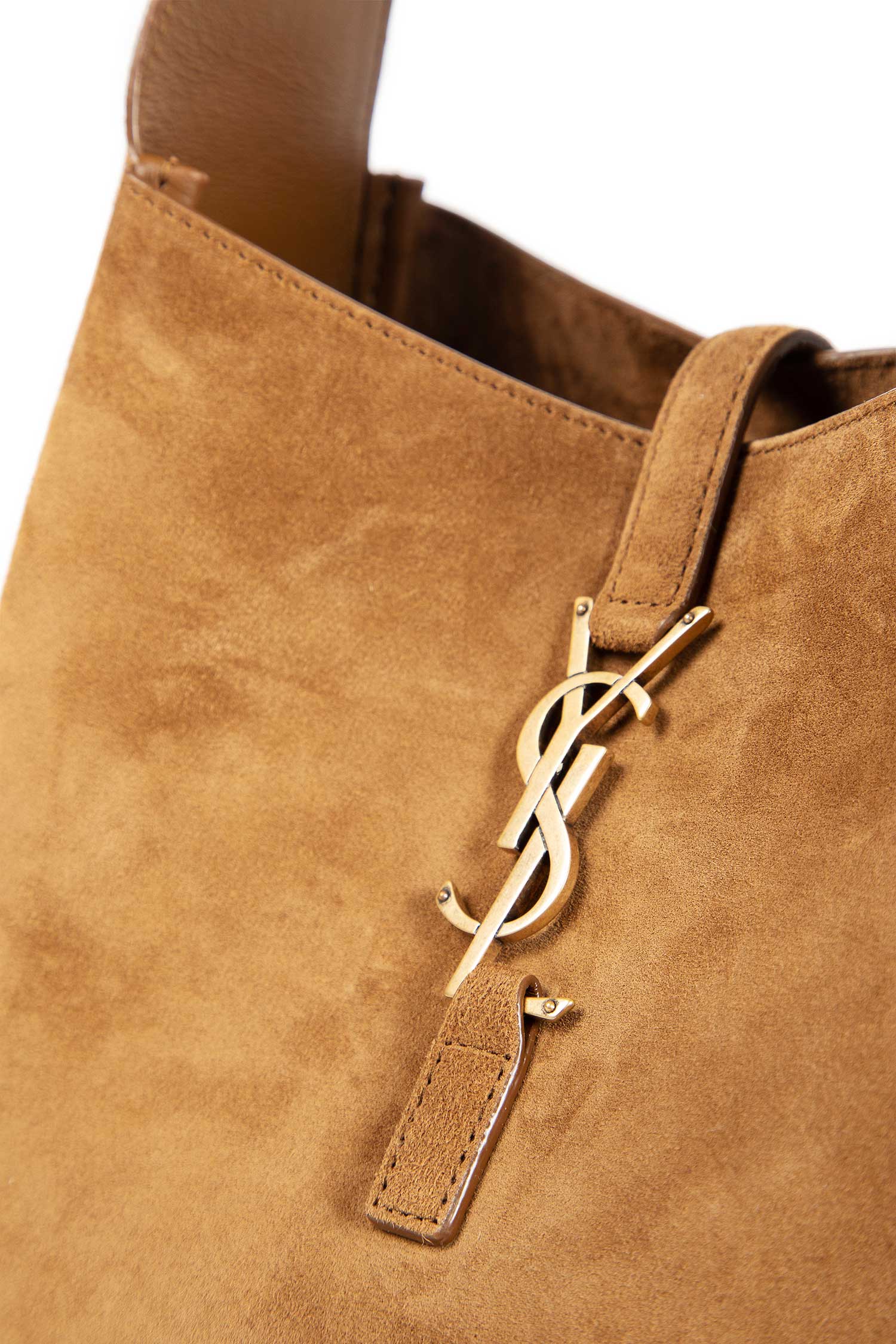 SAINT LAURENT WOMAN BEIGE SHOULDER BAGS
