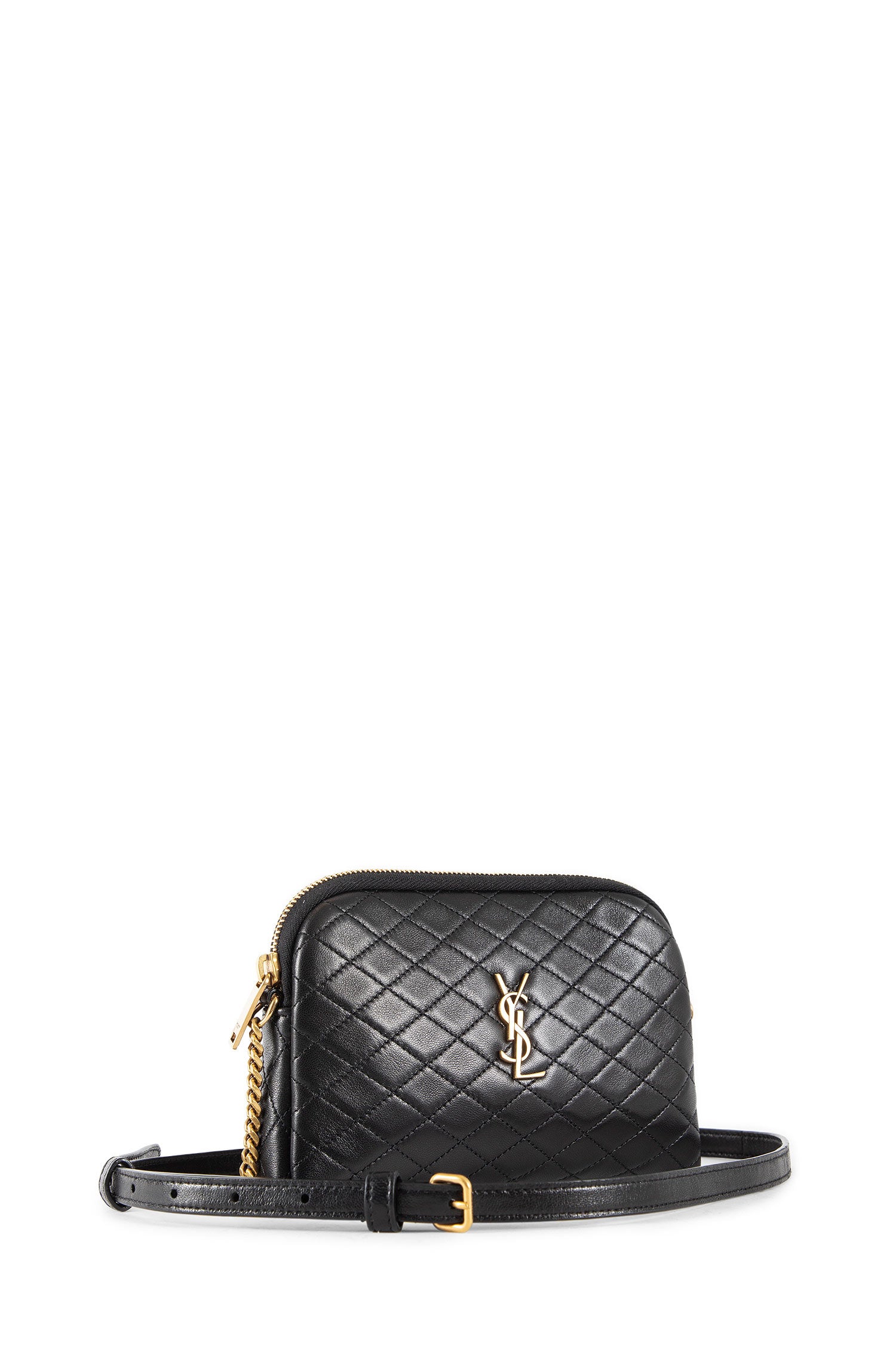 Gaby Zipped Pouch in Quilted Lambskin - Antonioli.eu