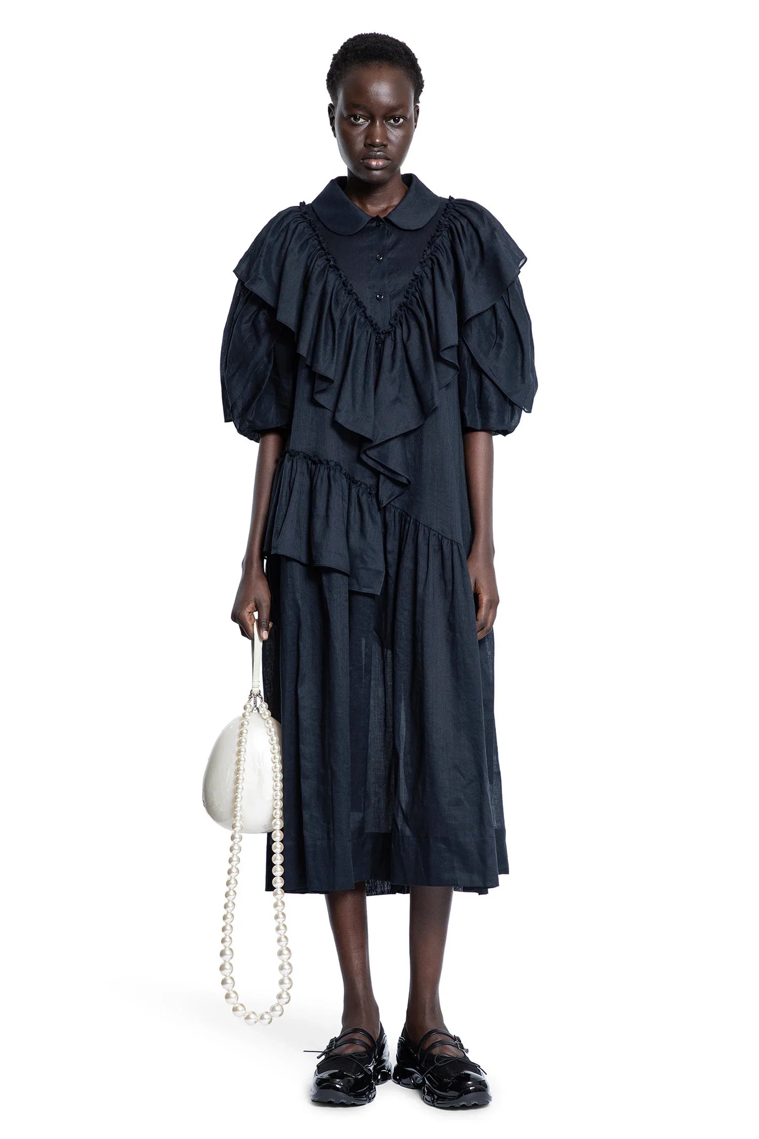 Petal sleeve dress - Antonioli.eu