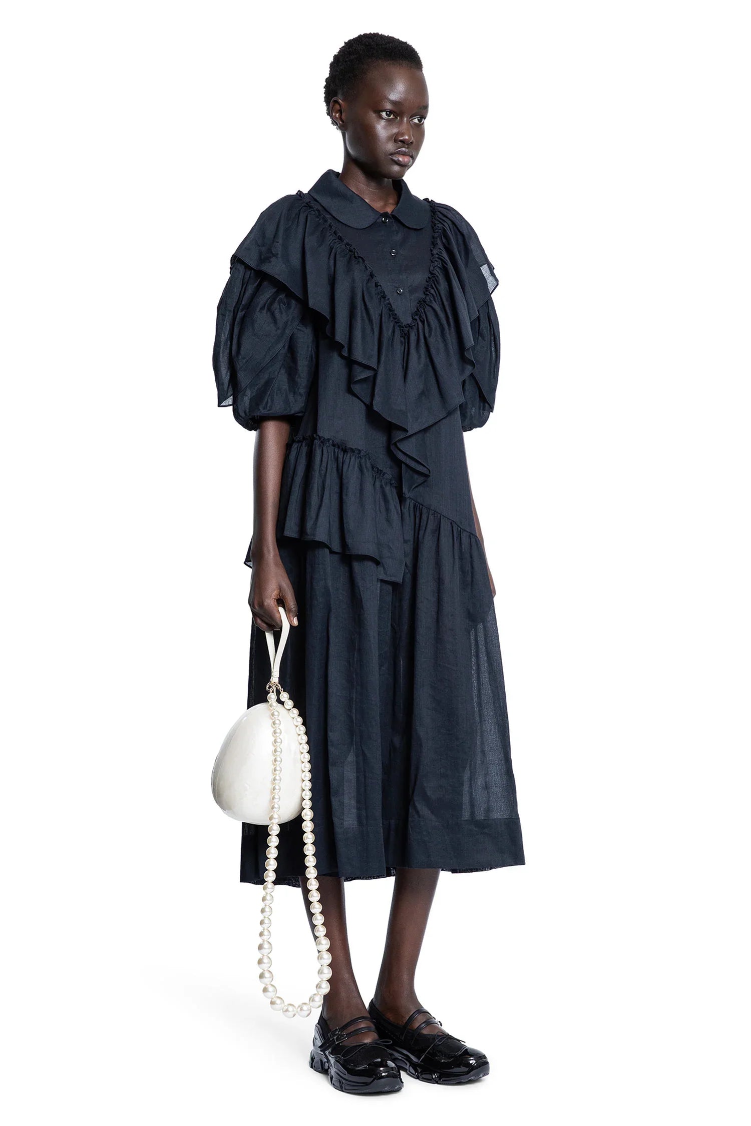 Petal sleeve dress - Antonioli.eu