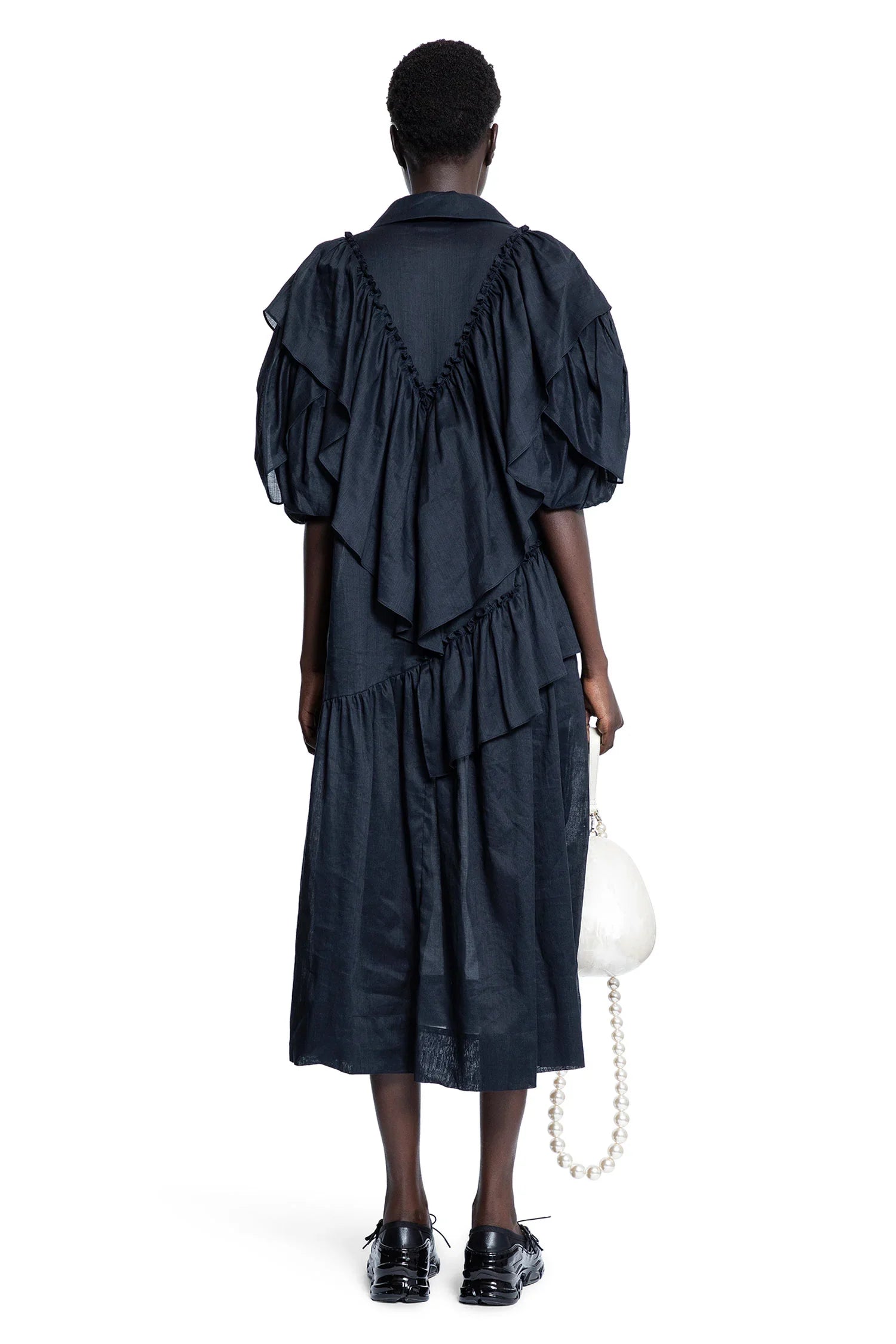 Petal sleeve dress - Antonioli.eu
