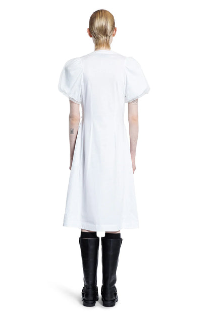 Tulle Overlay Ruffled Frill Midi Dress - Antonioli.eu