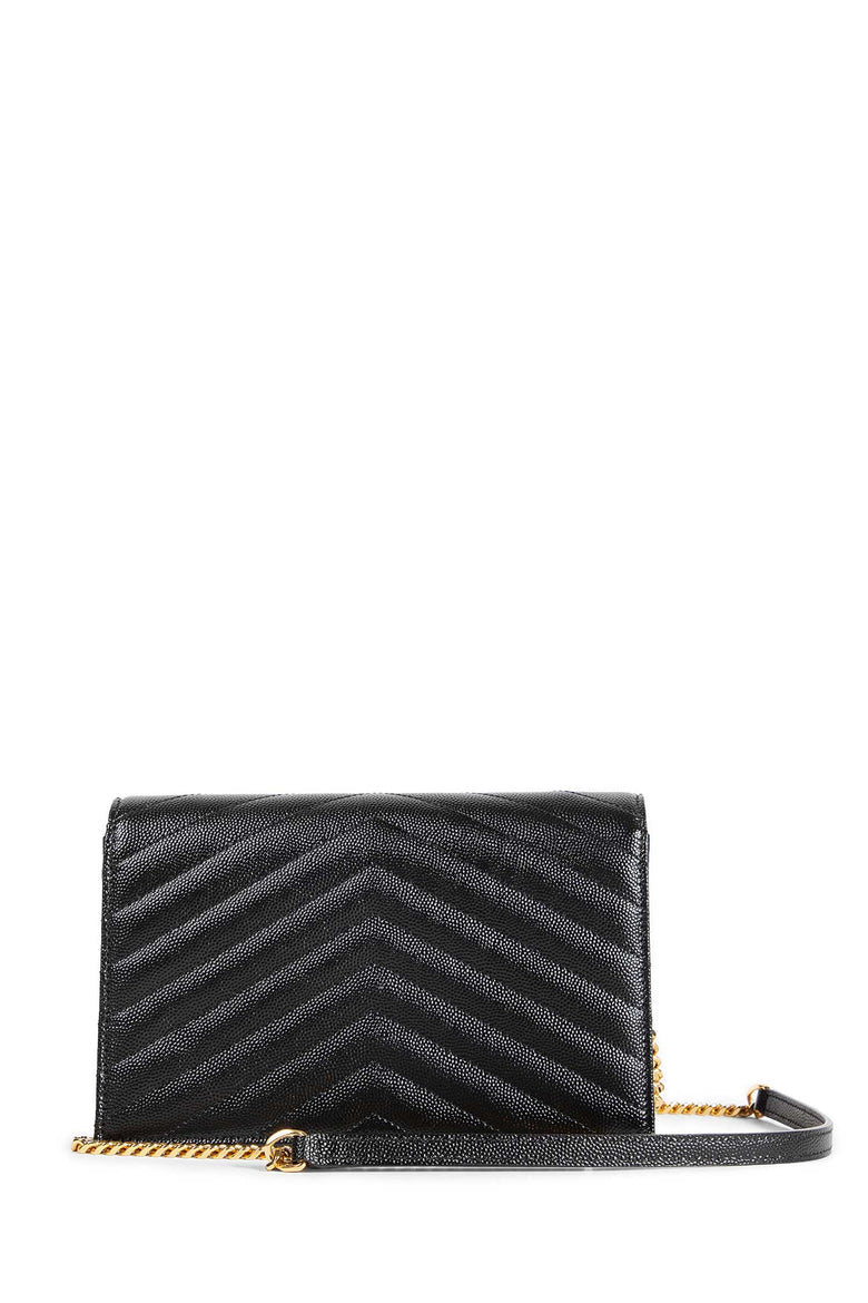Cassandre Matelassé Chain Wallet in Grain de Poudre - Antonioli.eu