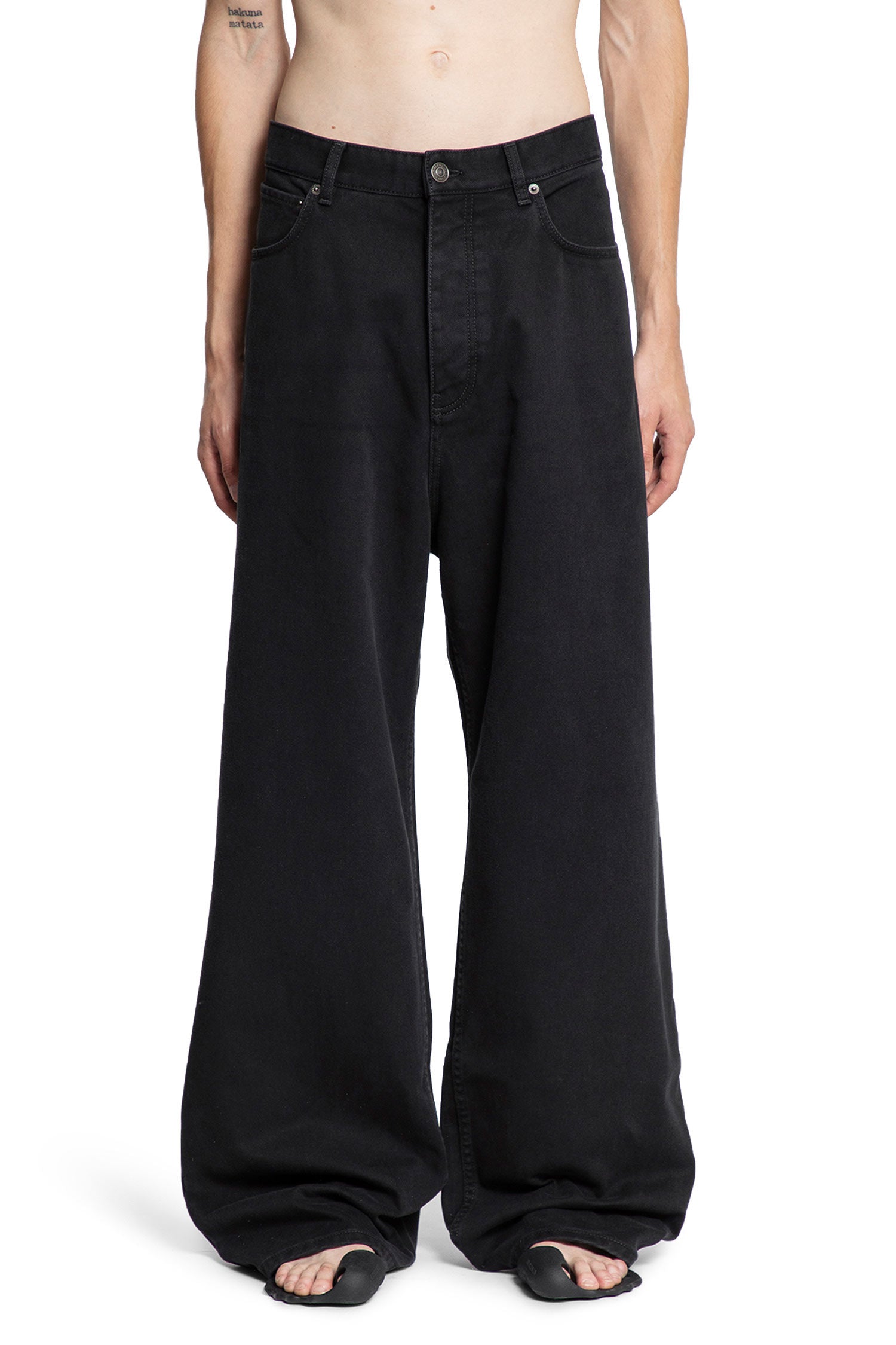 Baggy Pants in Soft Italian Denim - Antonioli.eu