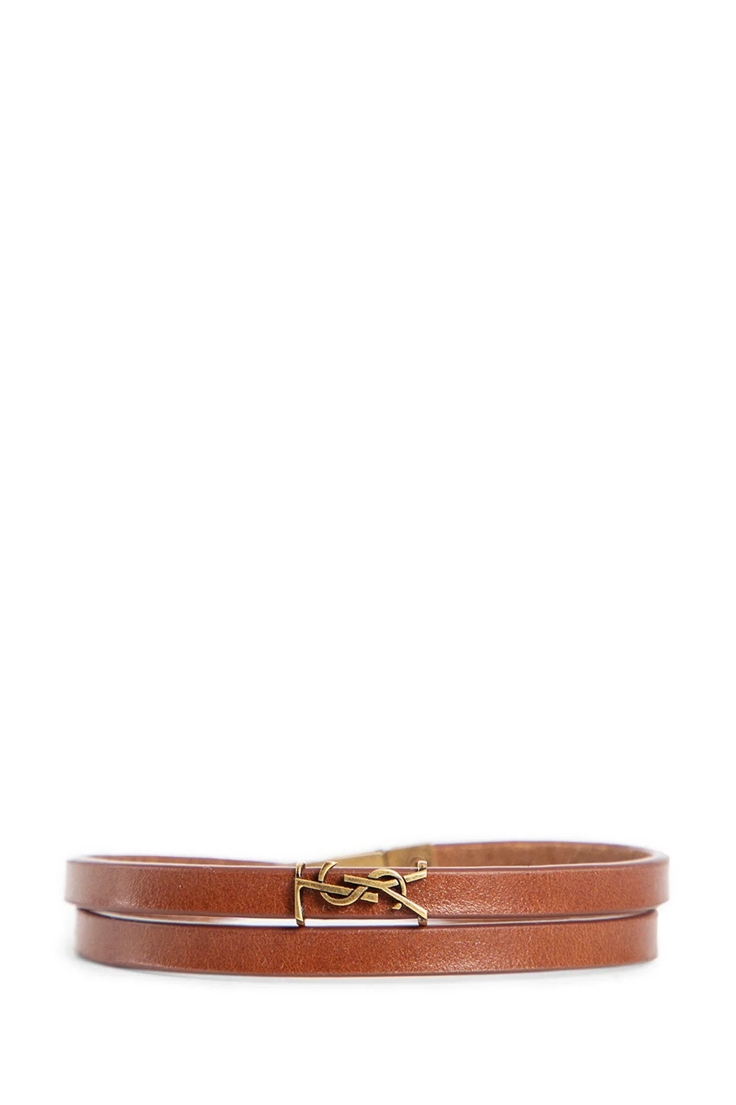 Cassandre Double-Wrap Bracelet in Leather - Antonioli.eu