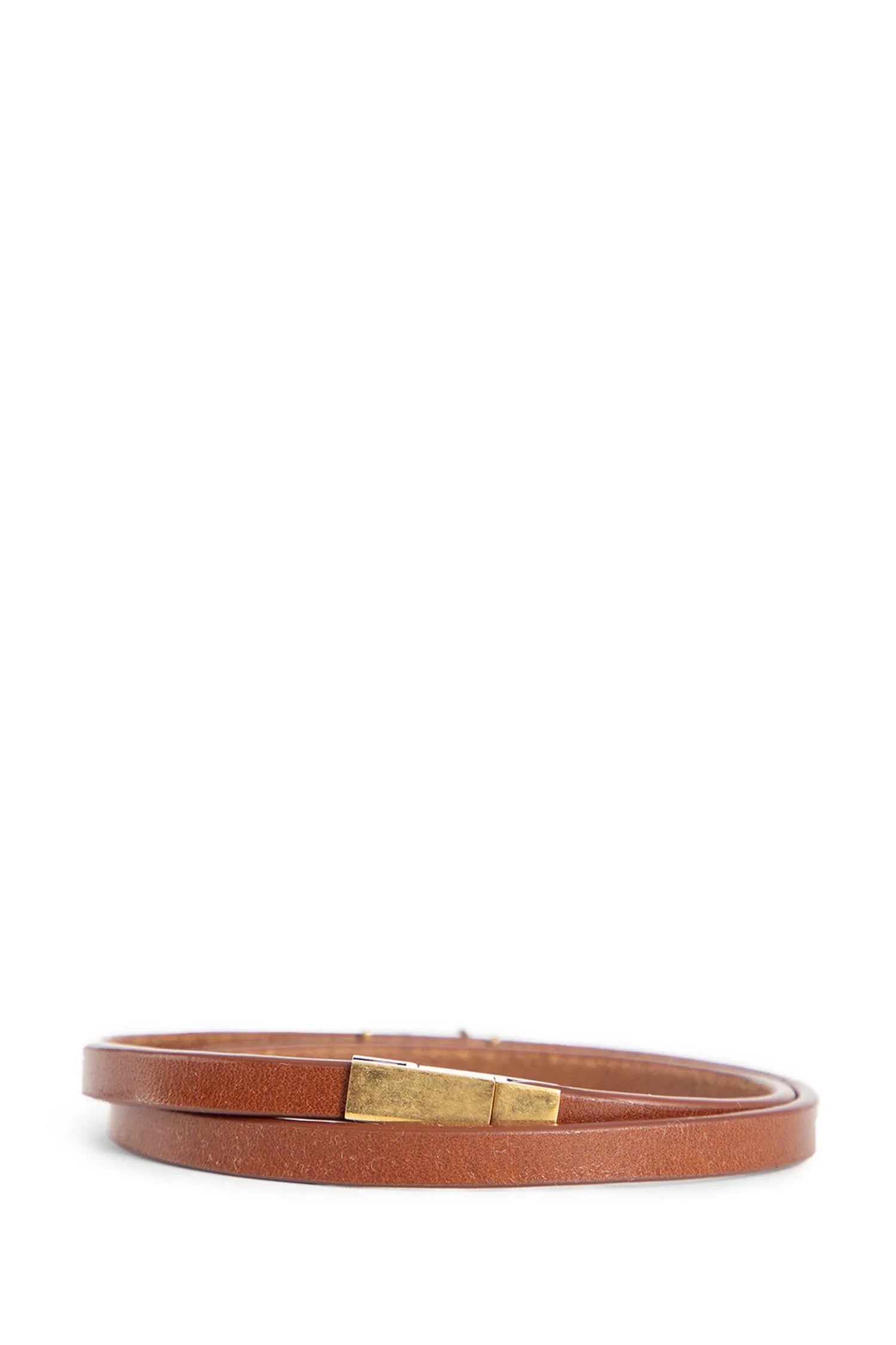 Cassandre Double-Wrap Bracelet in Leather - Antonioli.eu