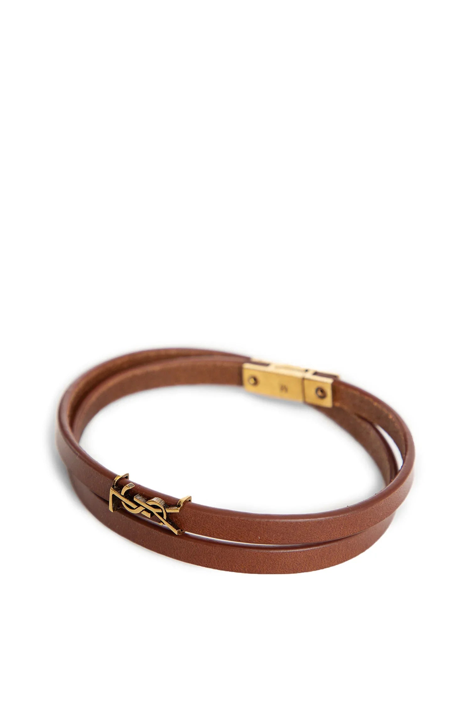 Cassandre Double-Wrap Bracelet in Leather - Antonioli.eu