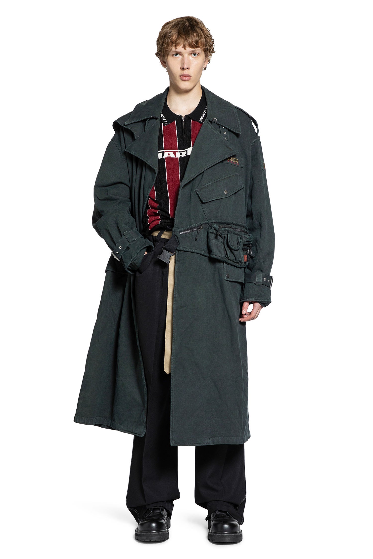 MARTINE ROSE MAN GREEN COATS