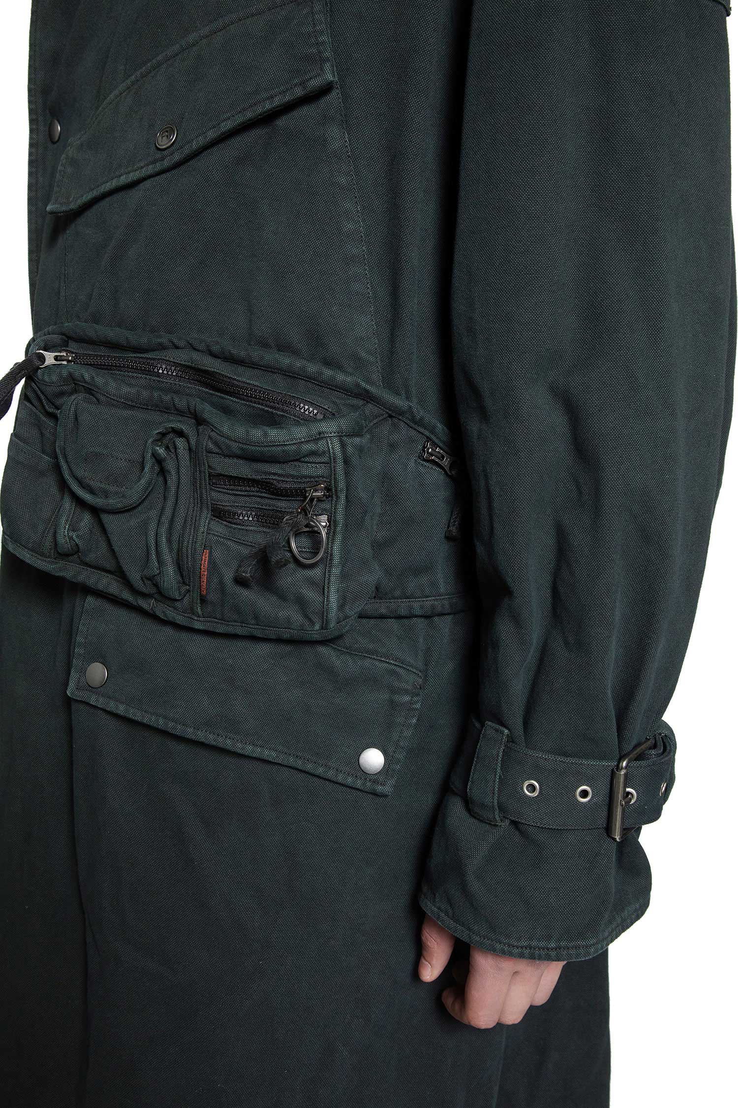 MARTINE ROSE MAN GREEN COATS