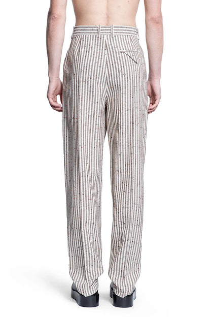 Subtle Stripe Wool Trousers - Antonioli.eu