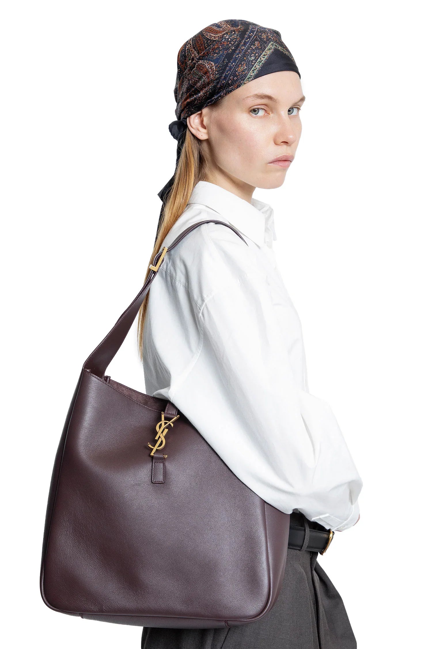 SAINT LAURENT WOMAN BROWN TOTE BAGS - Antonioli.eu