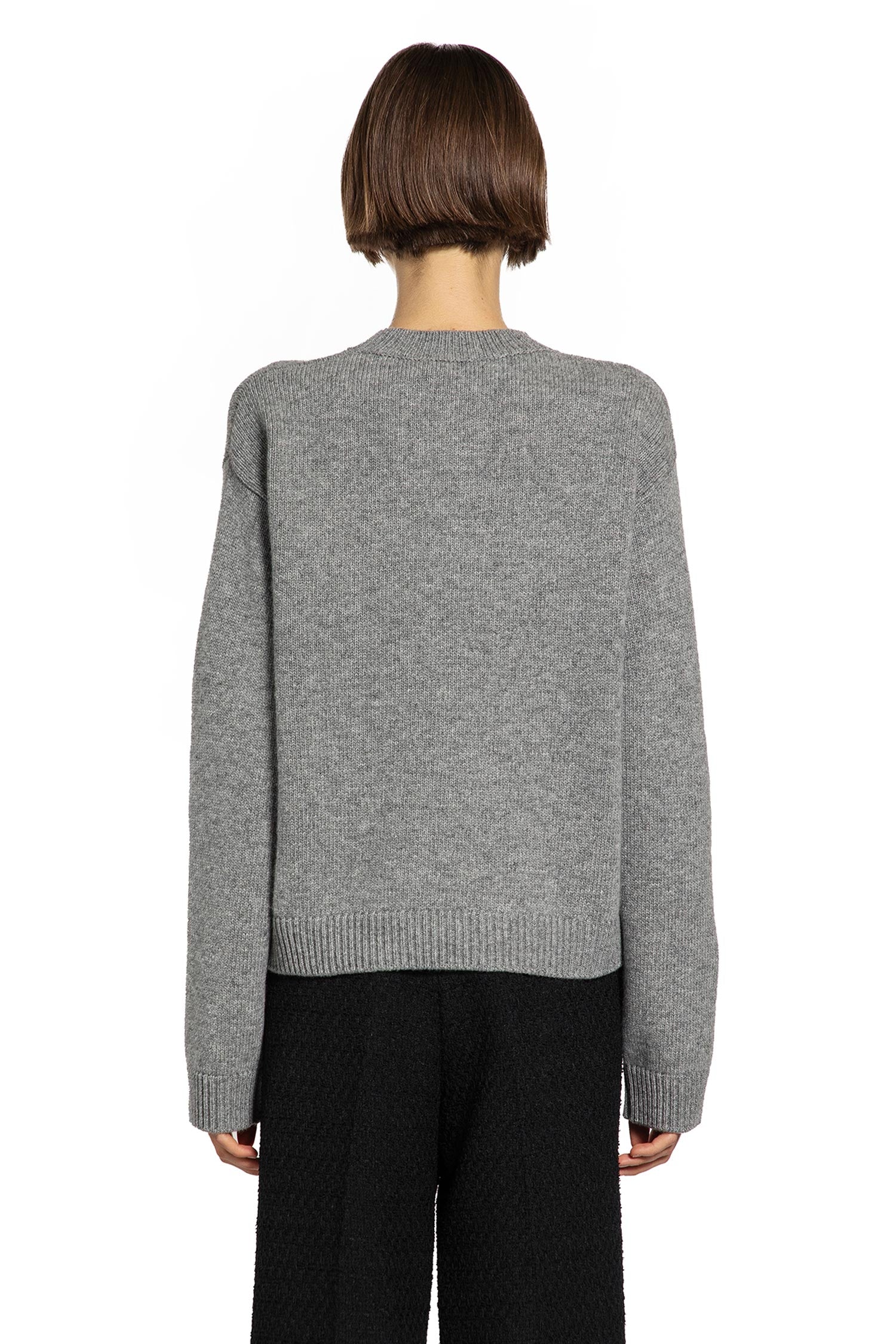 GUCCI WOMAN GREY T-SHIRTS & TANK TOPS
