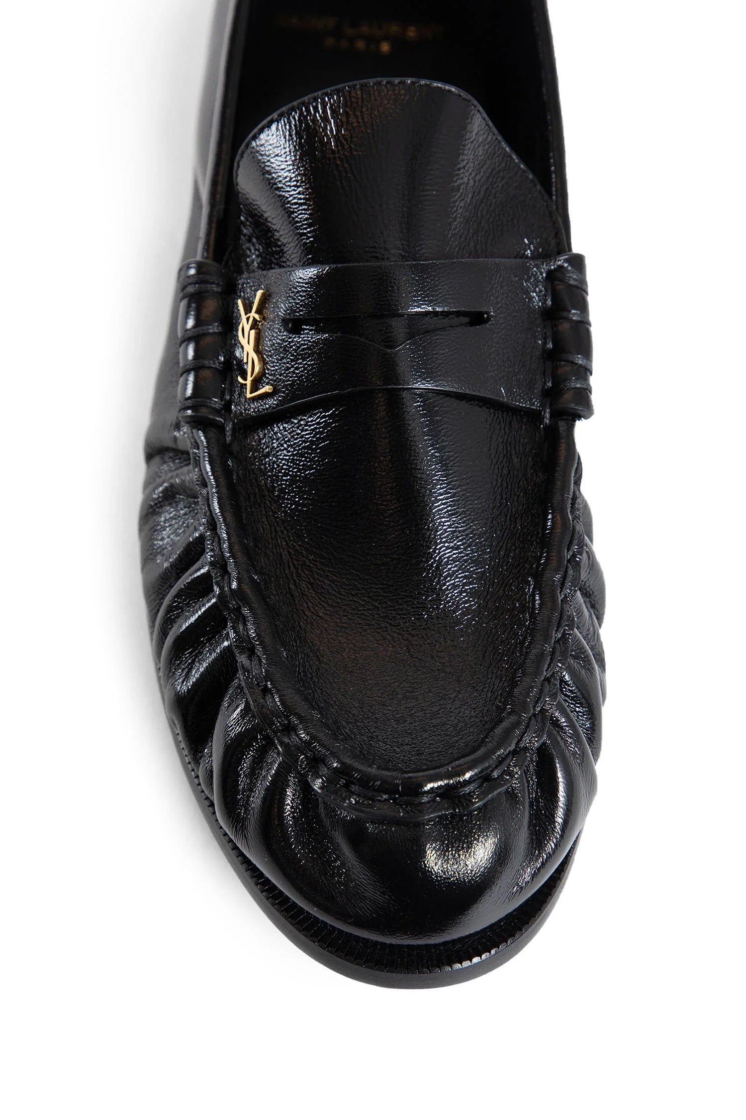 le loafer supple in shiny creased leather - Antonioli.eu