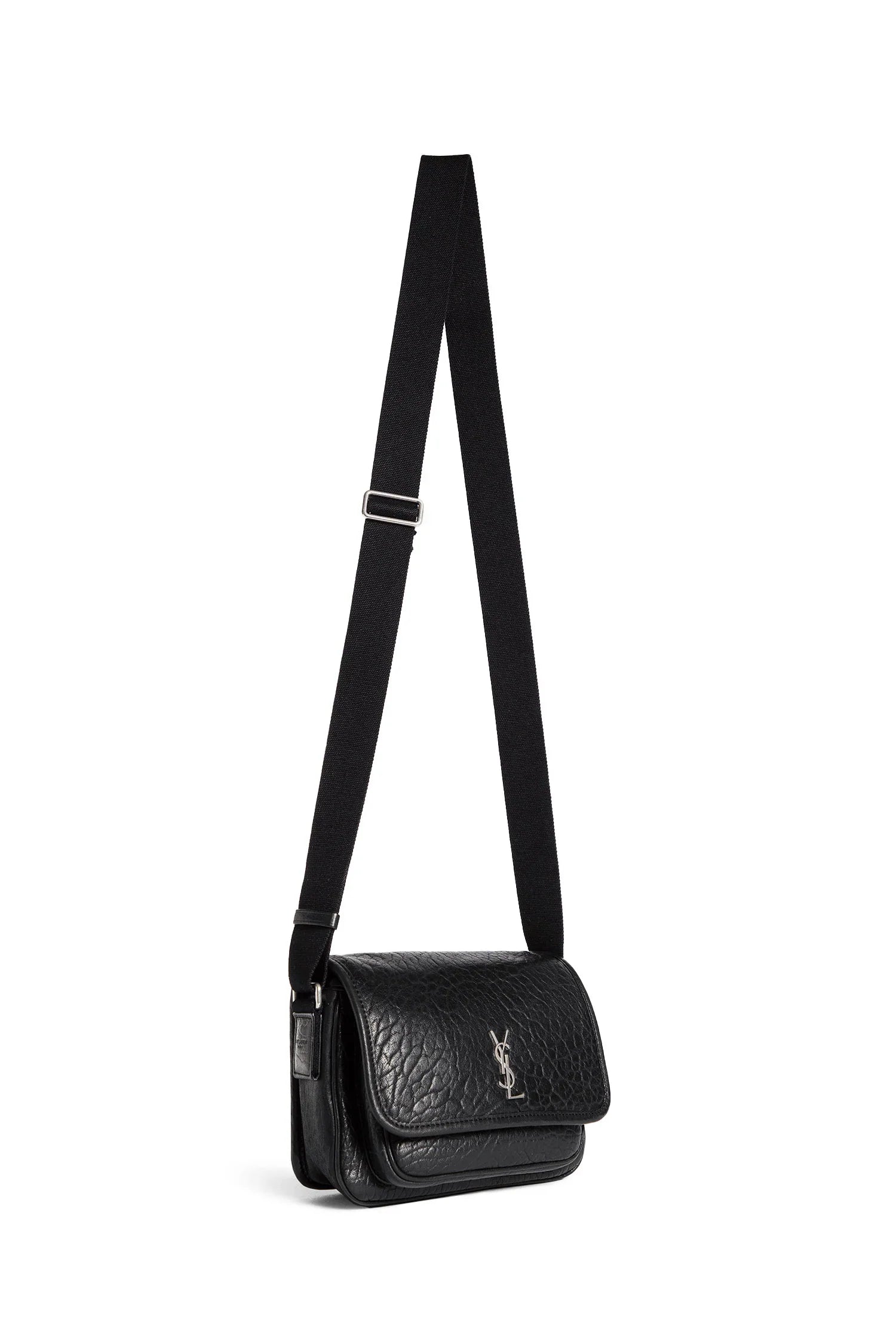 Niki Small Messenger Bag in Grained Lambskin - Antonioli.eu