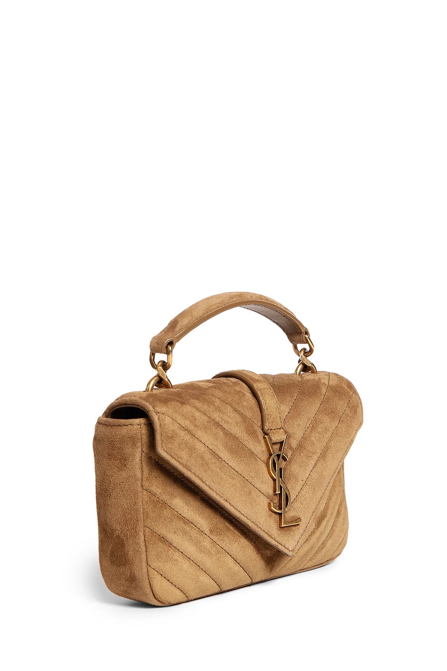 SAINT LAURENT WOMAN BEIGE TOP HANDLE BAGS - Antonioli.eu