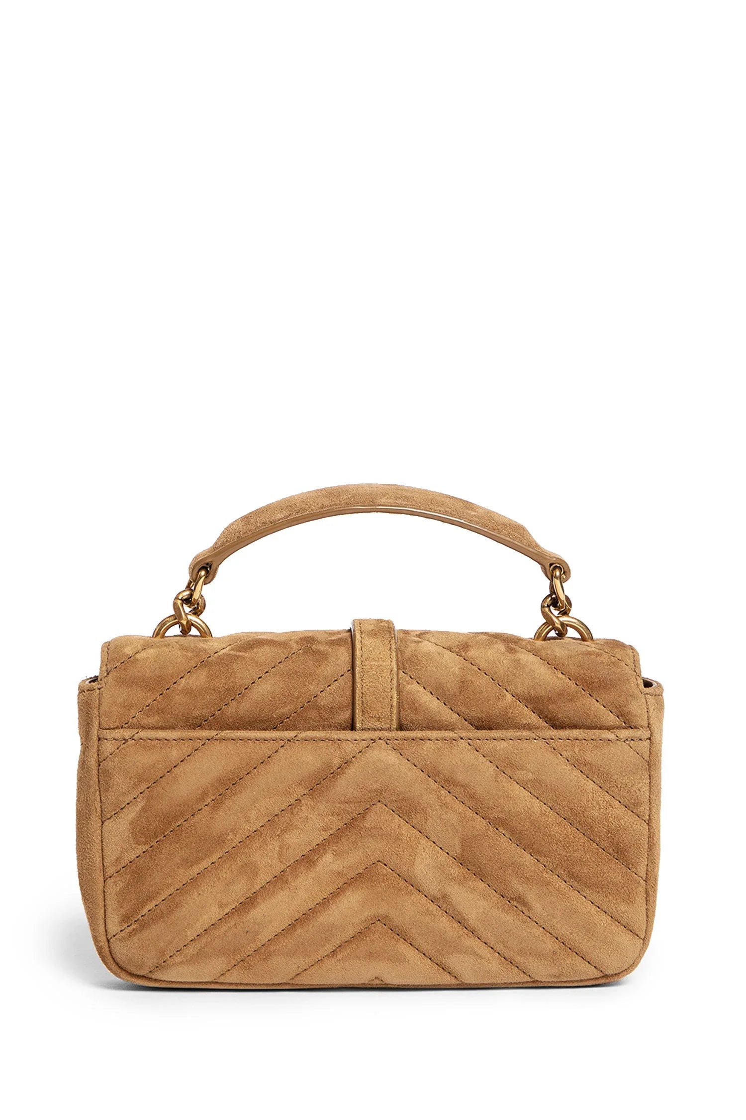 SAINT LAURENT WOMAN BEIGE TOP HANDLE BAGS - Antonioli.eu