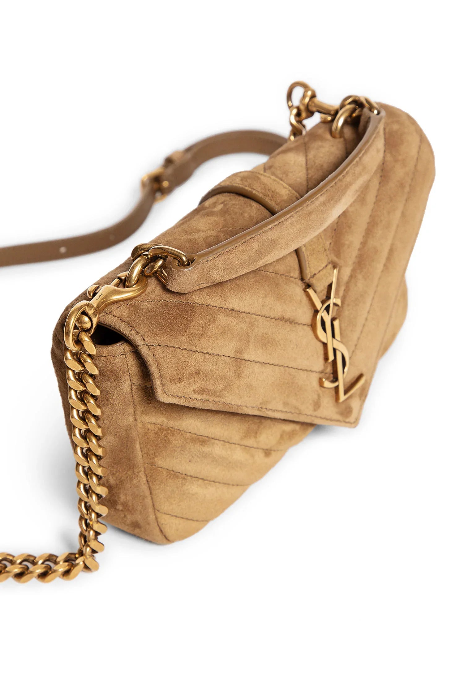 SAINT LAURENT WOMAN BEIGE TOP HANDLE BAGS - Antonioli.eu