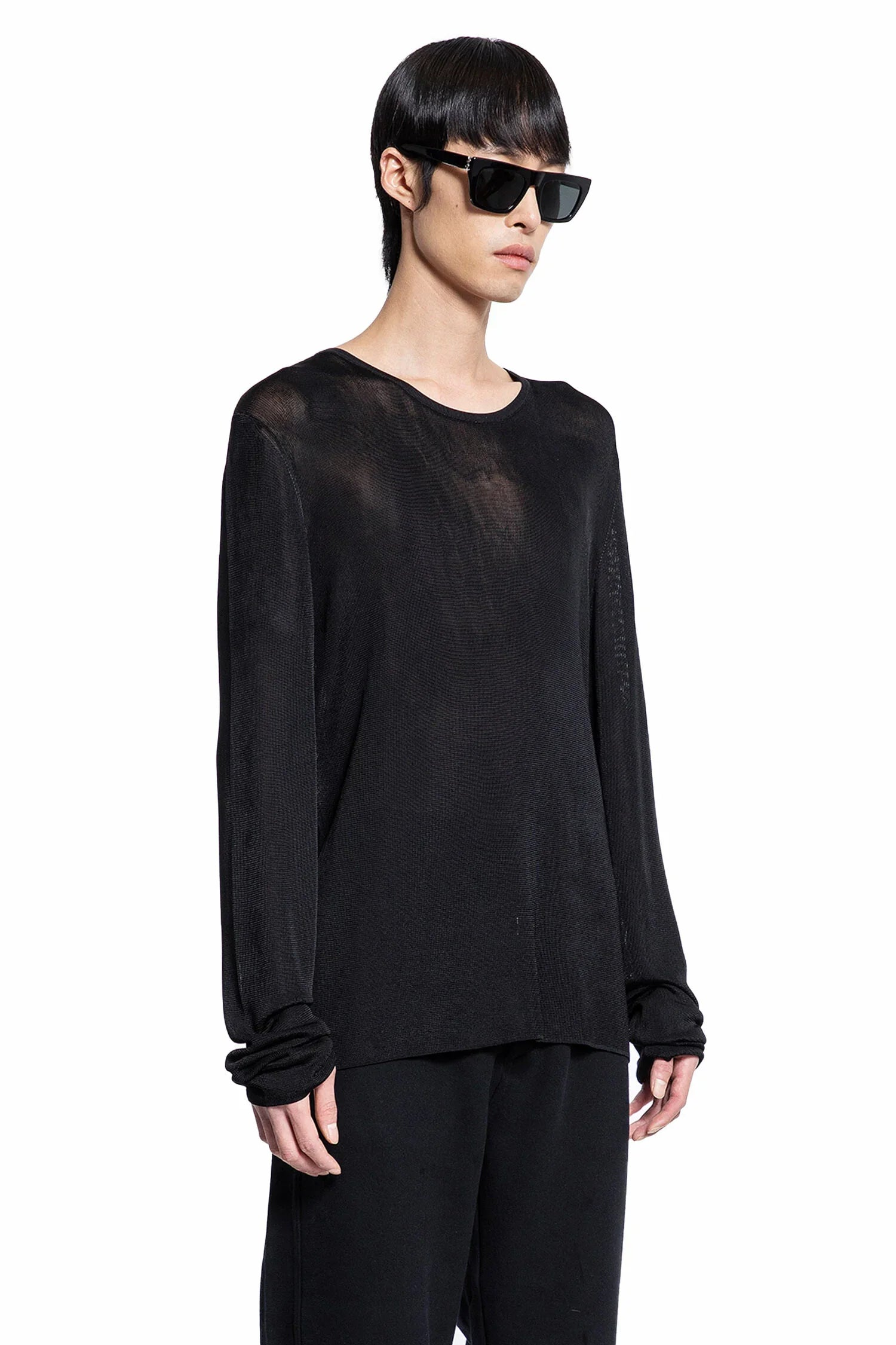 SAINT LAURENT MAN BLACK T-SHIRTS & TANK TOPS - Antonioli.eu
