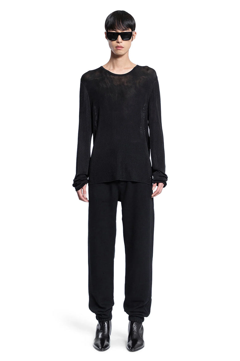 SAINT LAURENT MAN BLACK T-SHIRTS & TANK TOPS - Antonioli.eu