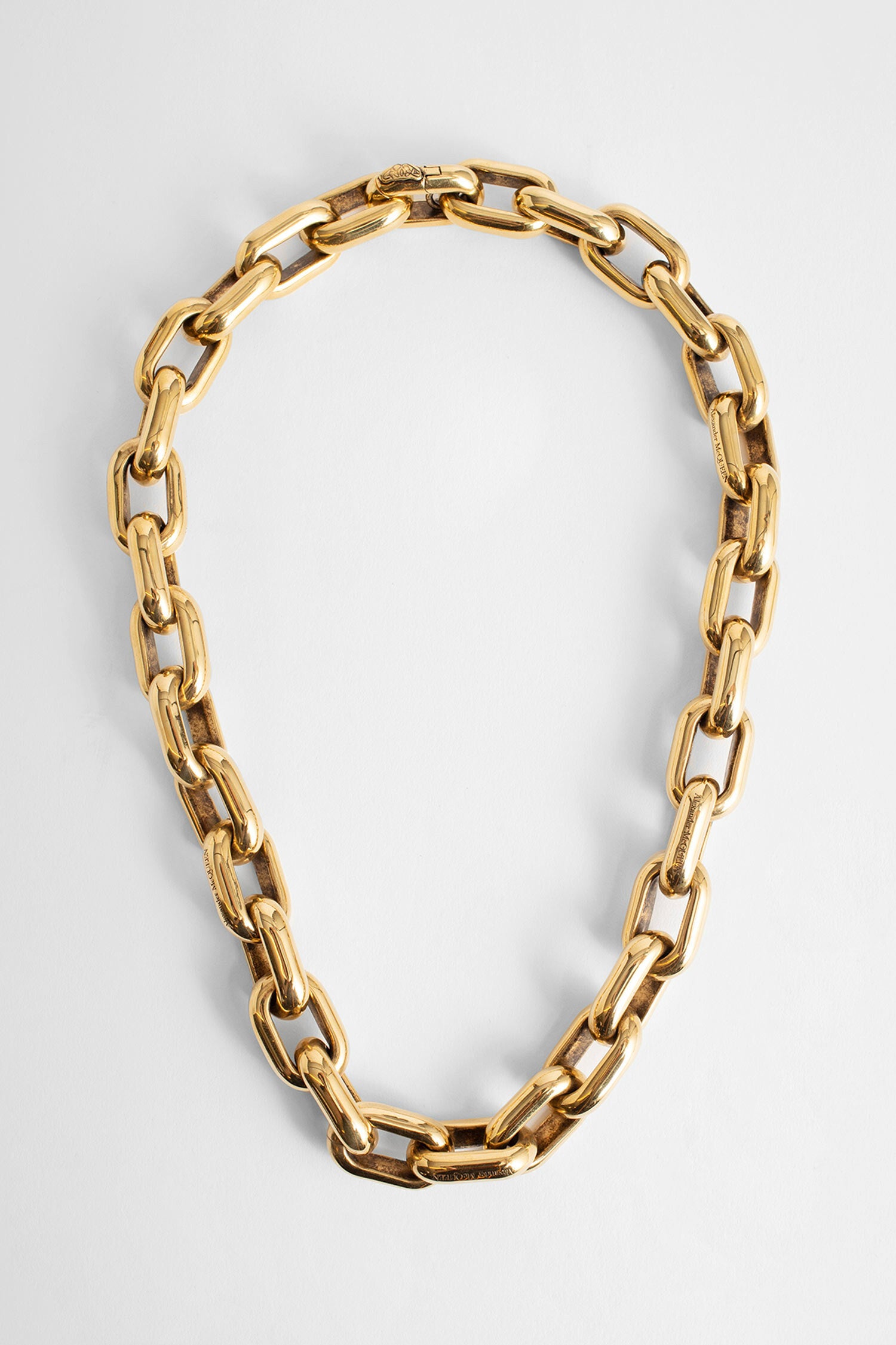 ALEXANDER MCQUEEN WOMAN GOLD NECKLACES ALEXANDER MCQUEEN