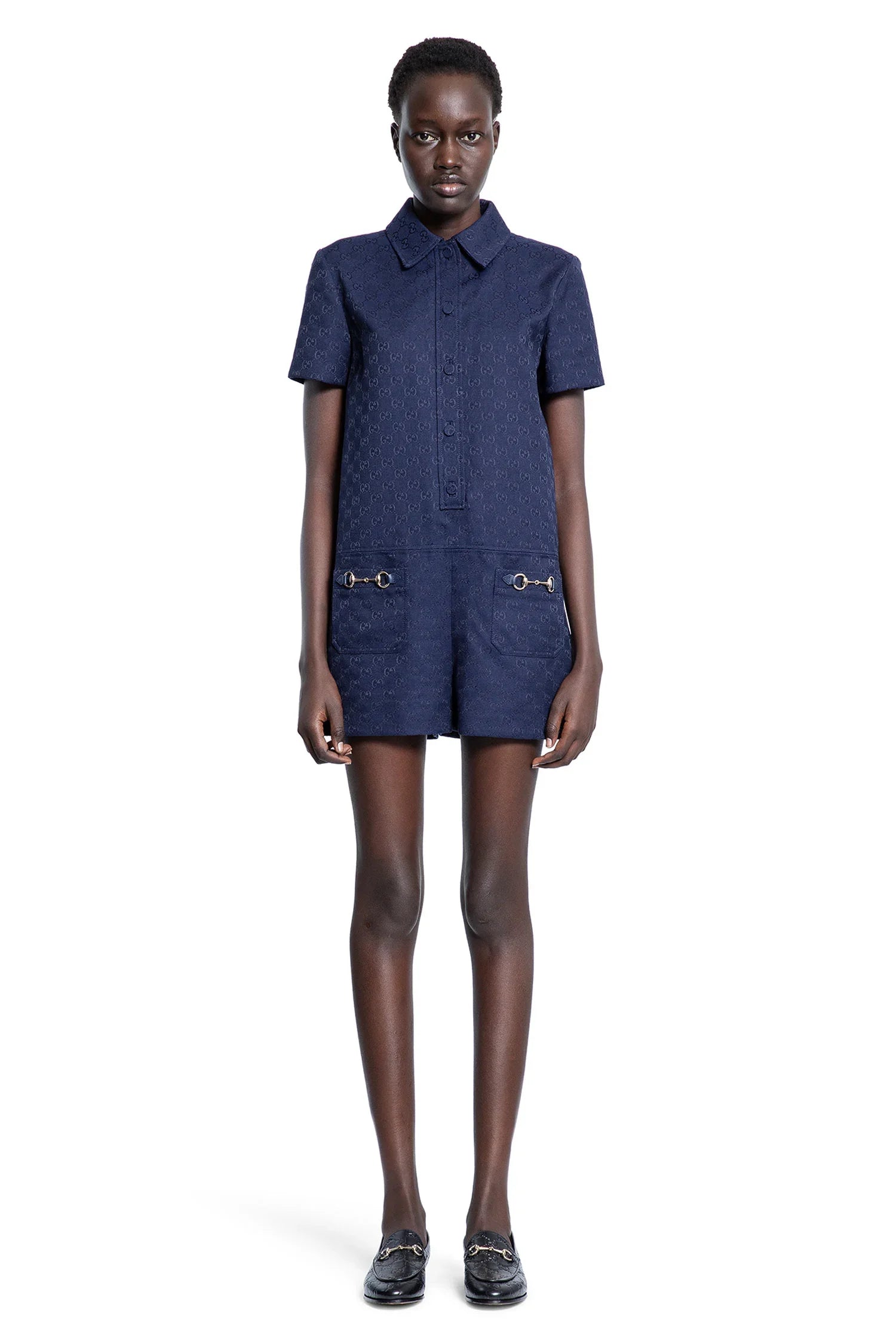 GUCCI WOMAN BLUE JUMPSUITS - Antonioli.eu
