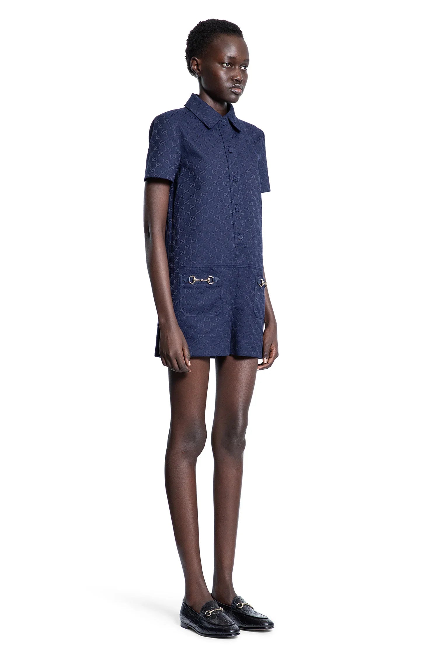 GUCCI WOMAN BLUE JUMPSUITS - Antonioli.eu