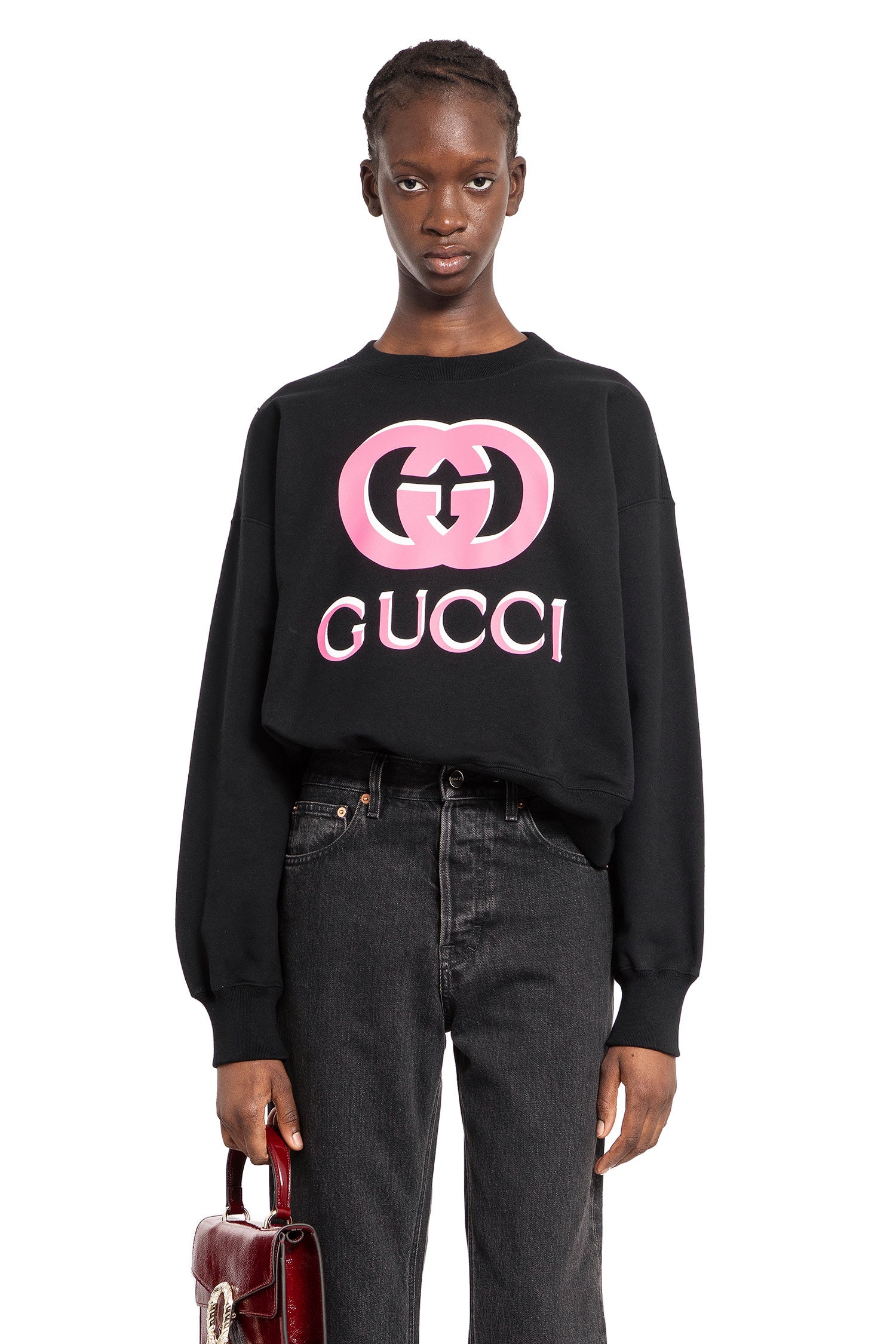 GUCCI WOMAN BLACK KNITWEAR Antonioli.eu