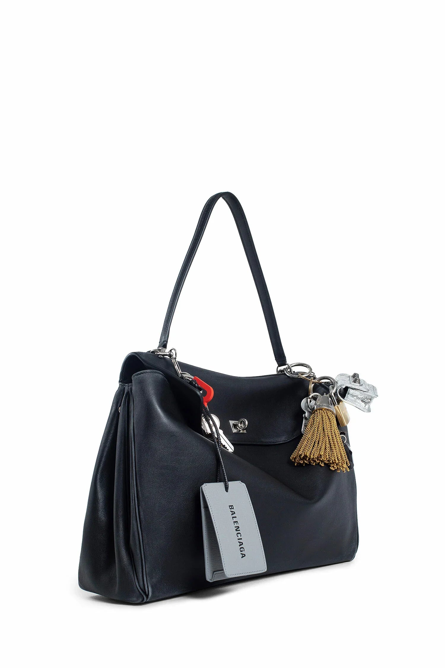 BALENCIAGA WOMAN BLACK TOP HANDLE BAGS - Antonioli.eu
