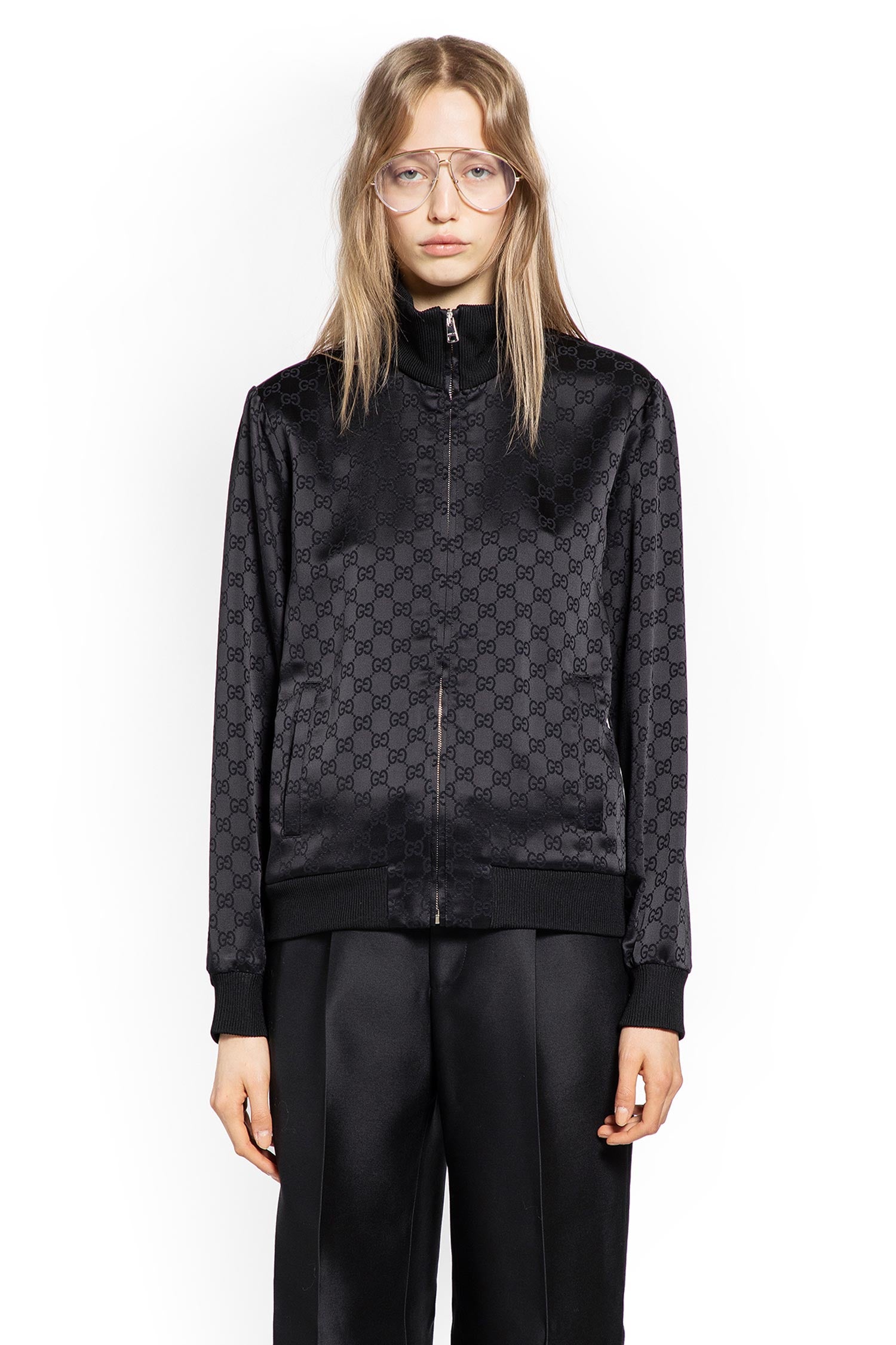 GG Satin Track Jacket