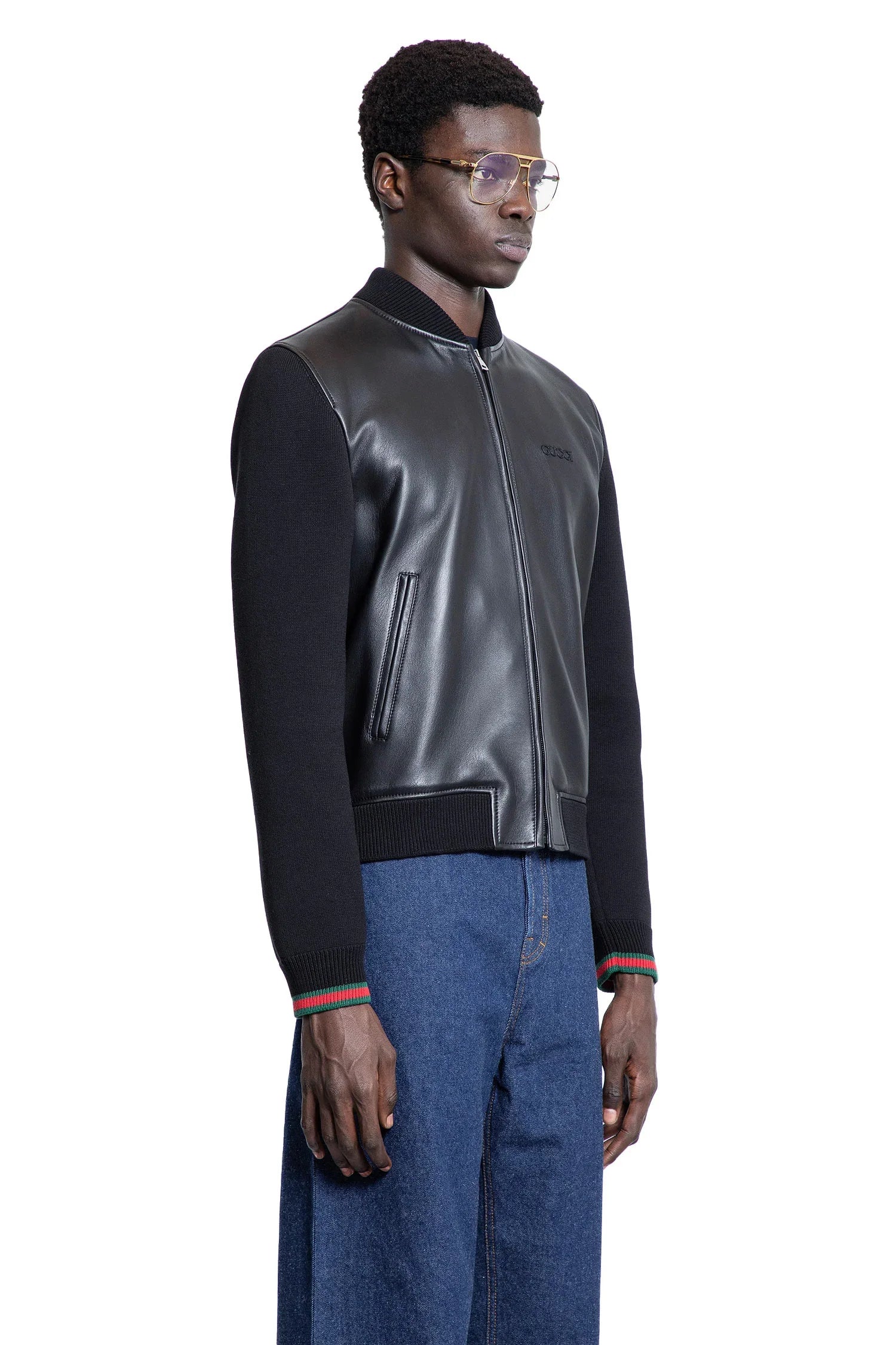 Soft Nappa Leather and Knit Bomber - Antonioli.eu